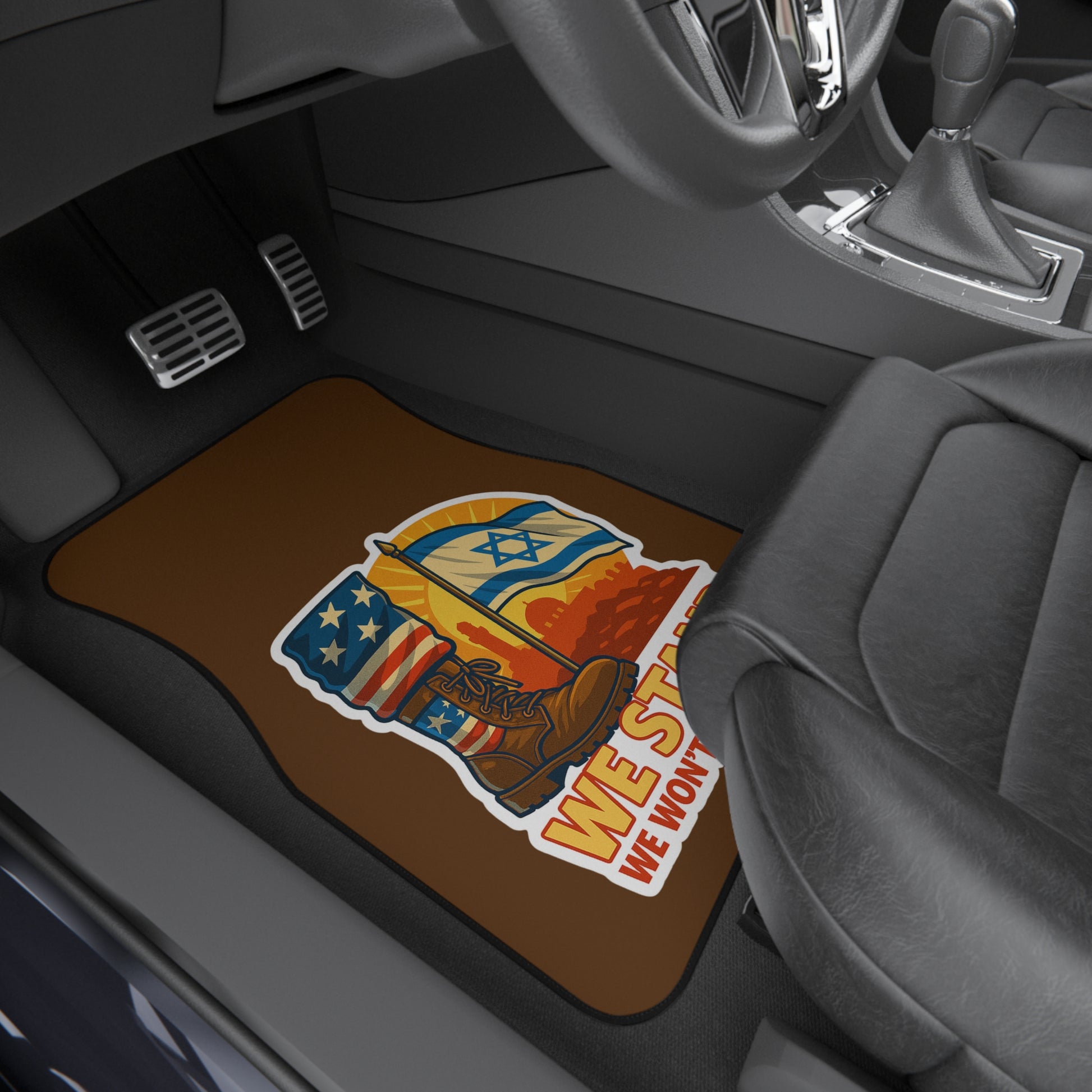 We Stand Car Mats (2x Front) - American Zionist