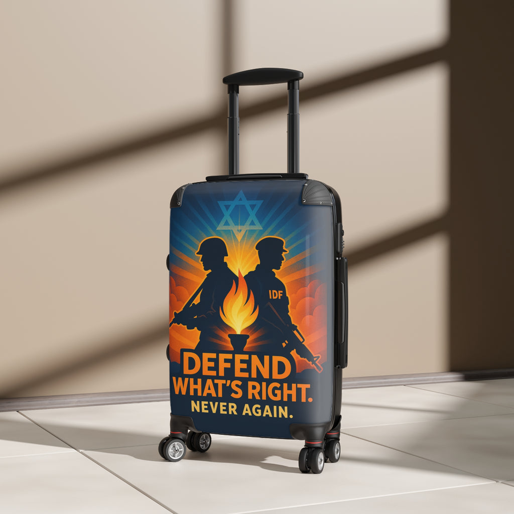 Defend What's Right Suitcase - American Zionist