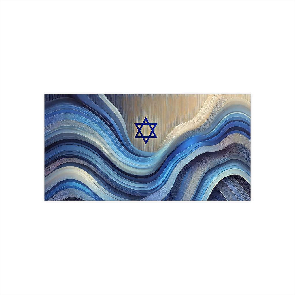 Ocean Flow Star Bumper Stickers - American Zionist