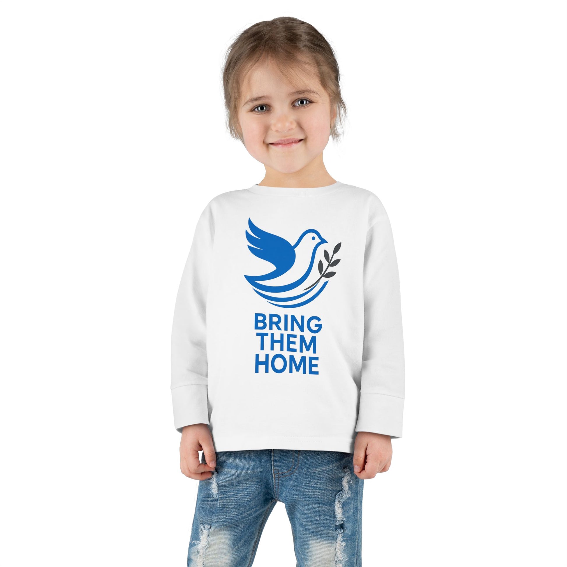 Dove Bring Them Home Toddler Long Sleeve Tee - American Zionist