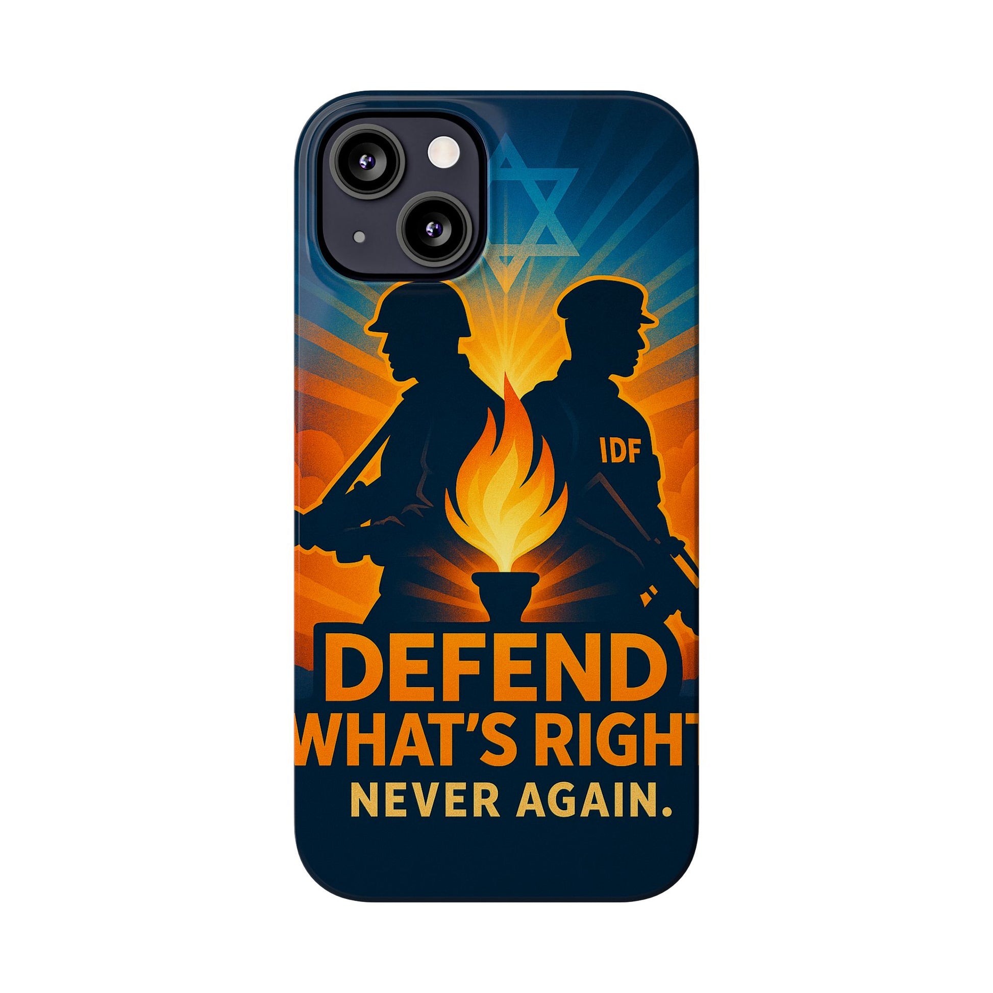 Defend What's Right Slim Phone Cases - American Zionist