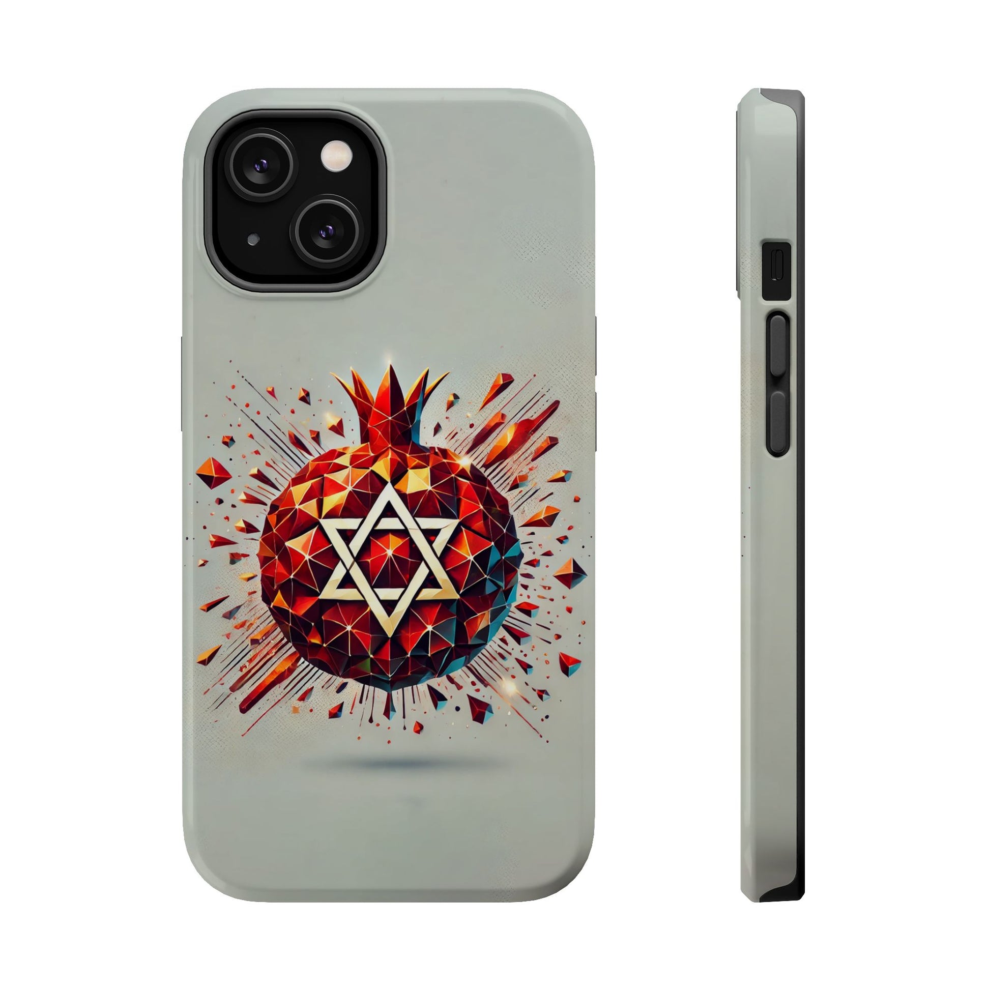 Pomegranate Star of David Magnetic Tough Cases - American Zionist