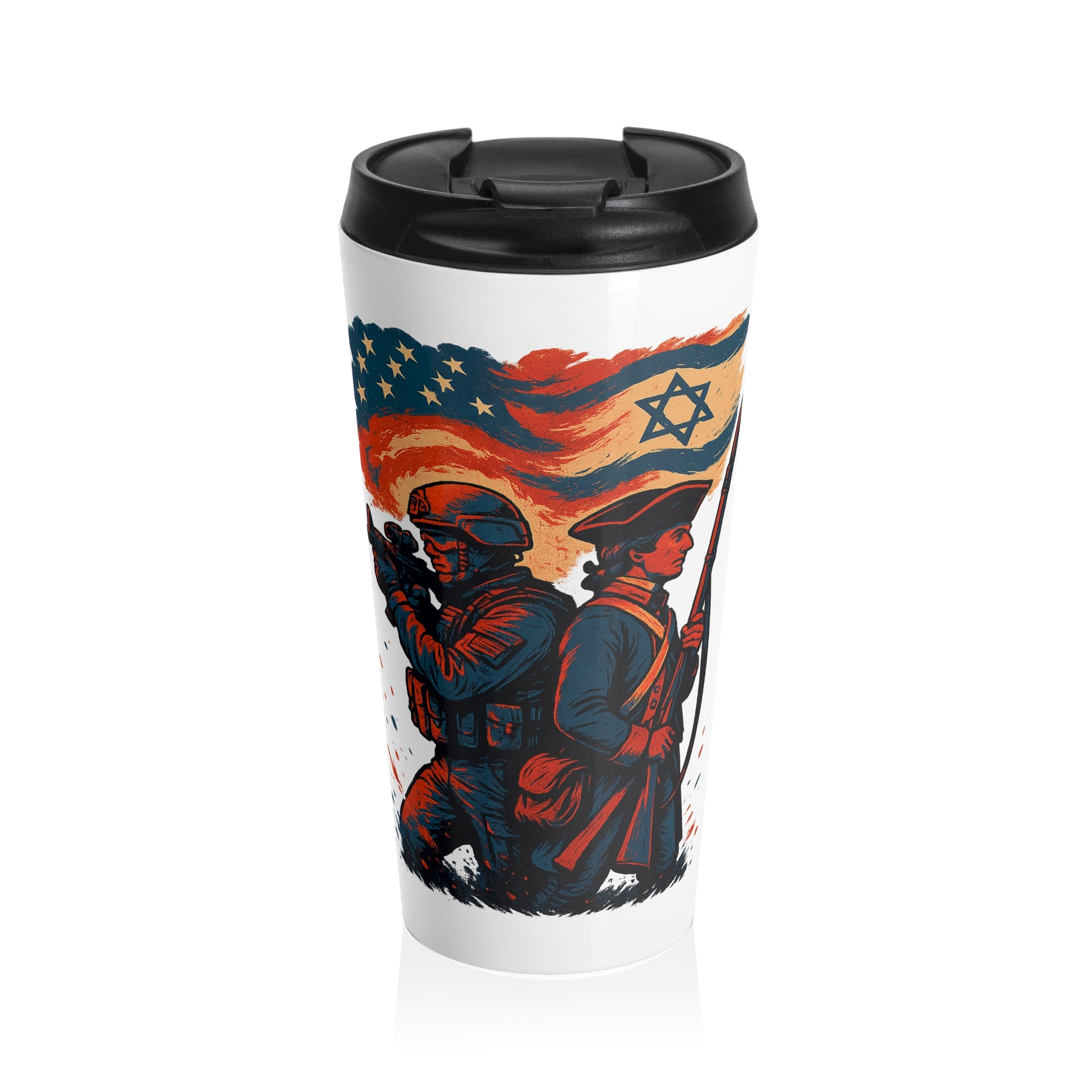 Defenders Across Generations Stainless Steel Travel Mug - American Zionist