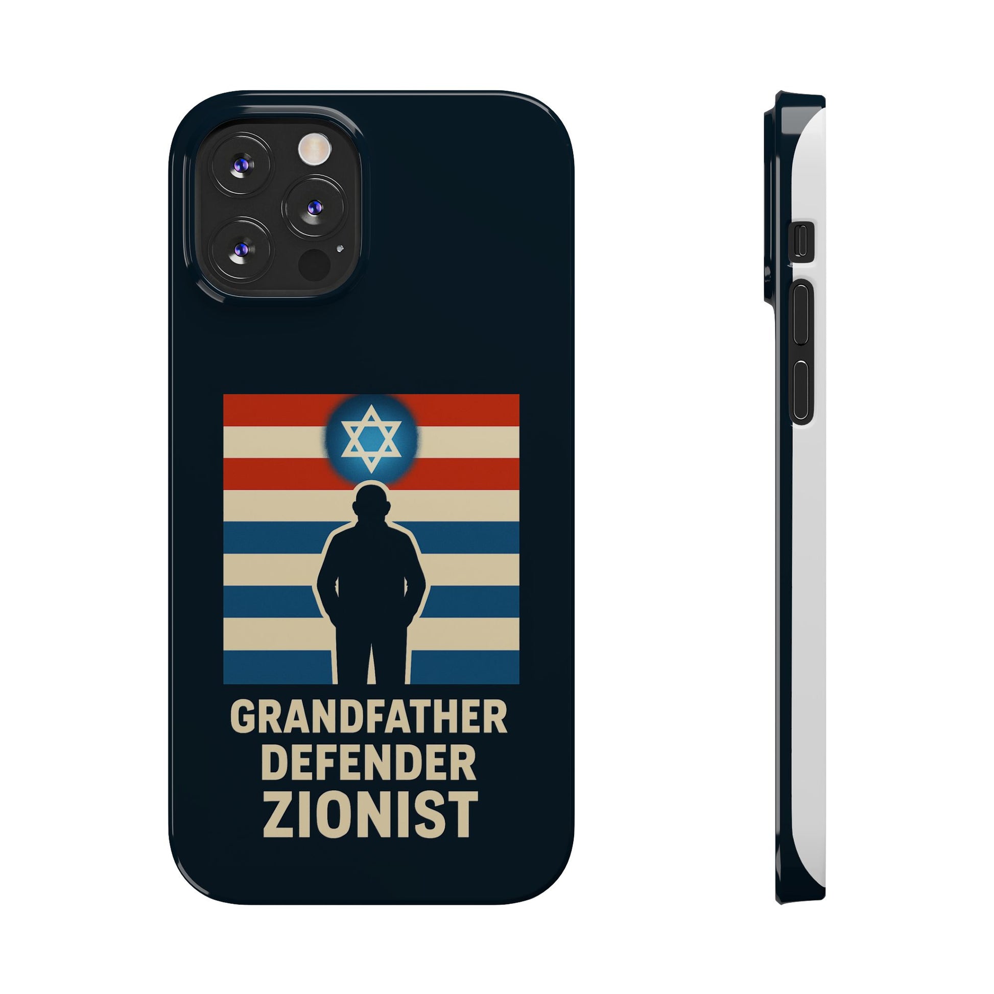 Grandfather Zionist Slim Phone Cases - American Zionist