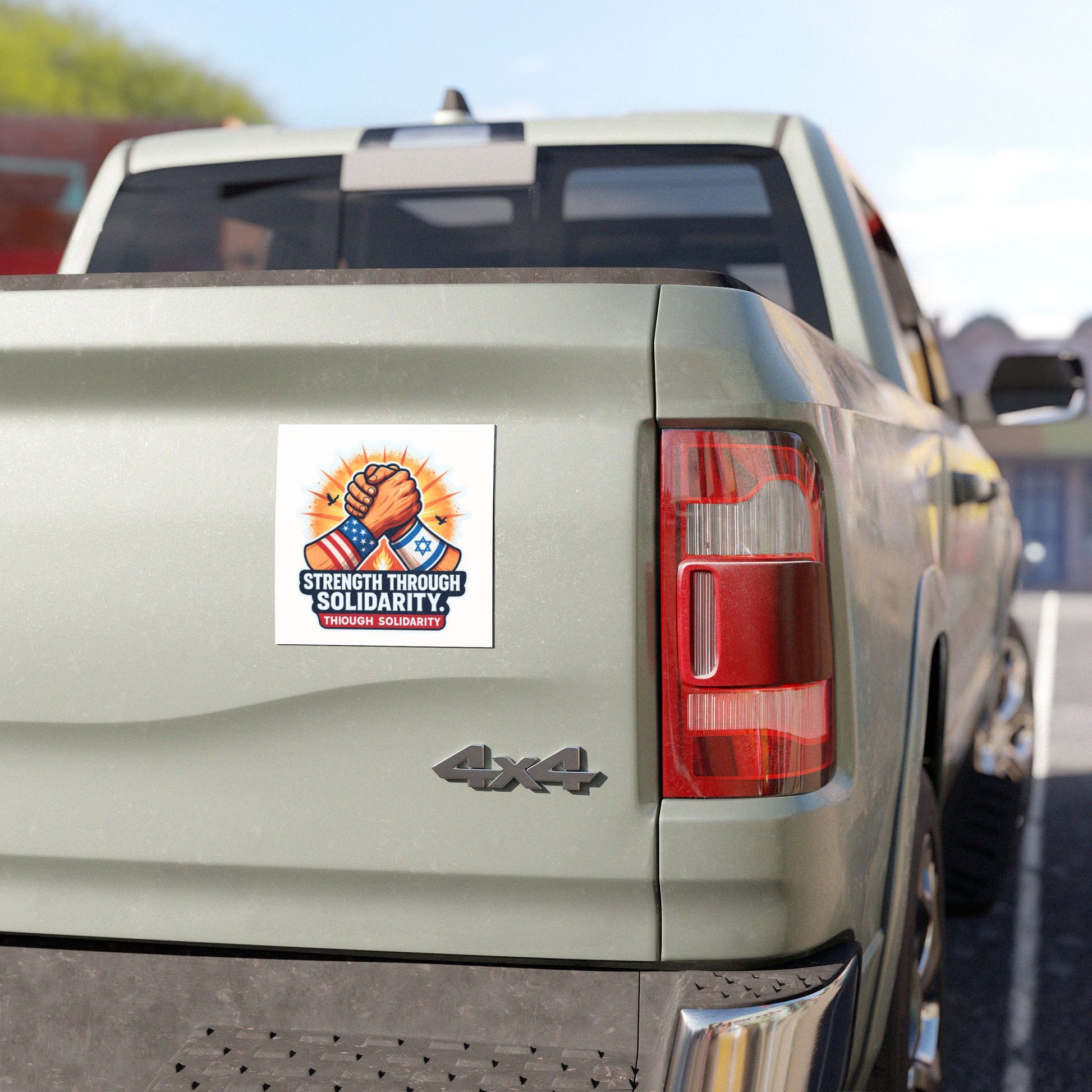 Strength Through Solidarity Car Magnets - American Zionist