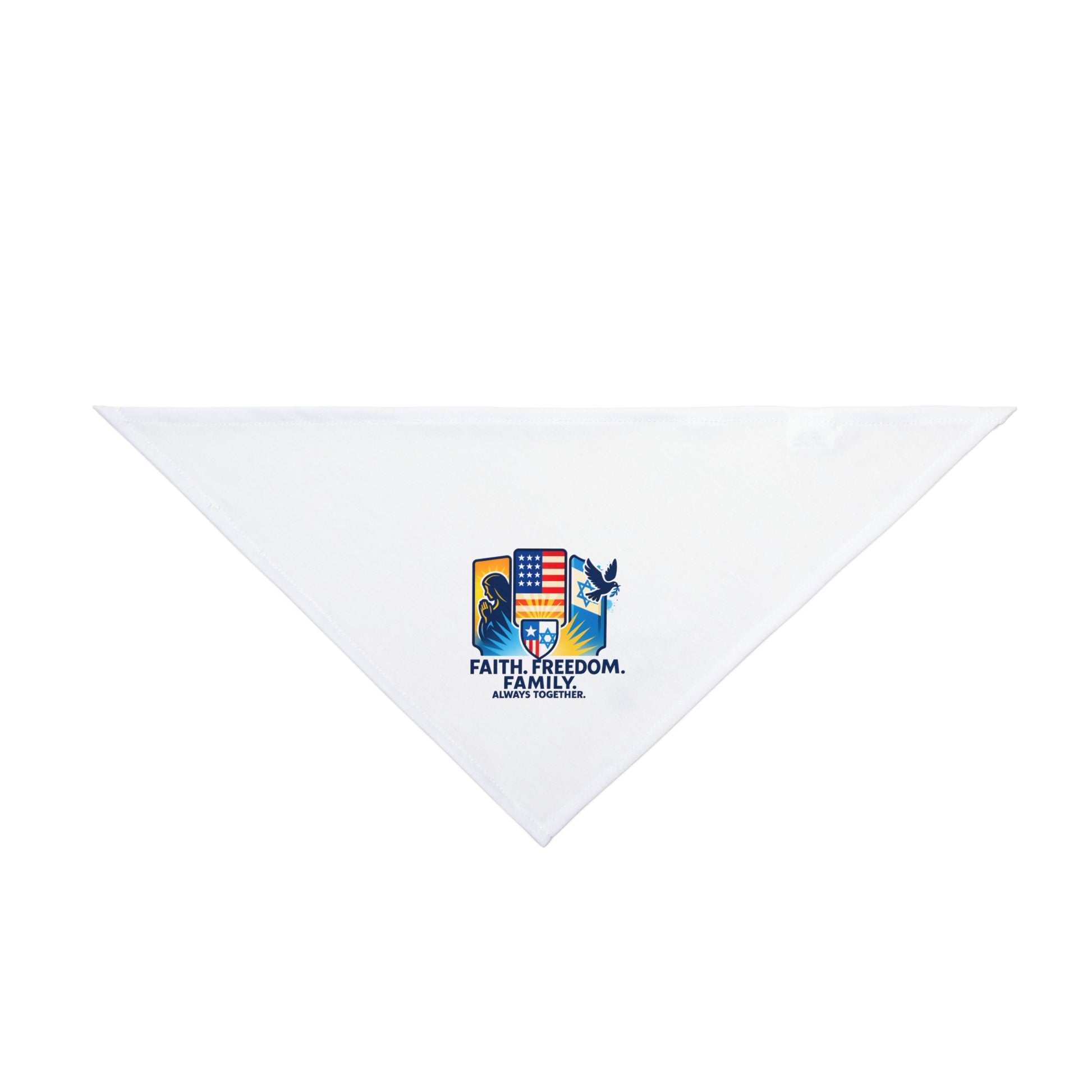 Faith Freedom Family Pet Bandana - American Zionist