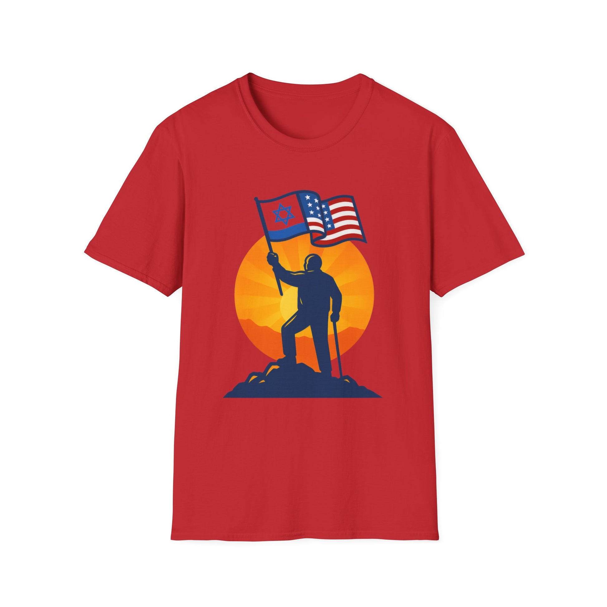 Grandpa Stands for Freedom Softstyle T-Shirt - American Zionist