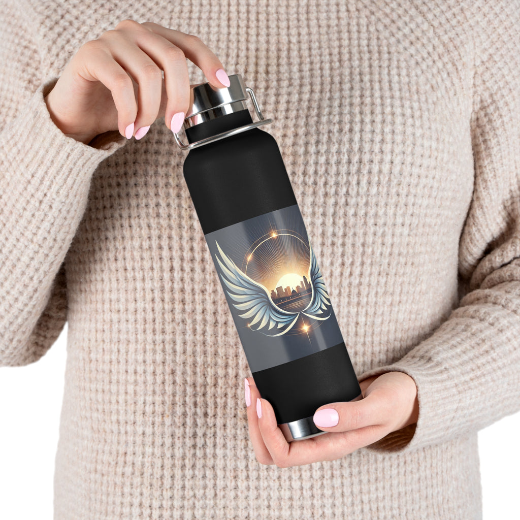 Sunset Wings Copper Vacuum Insulated Bottle, 22oz - American Zionist