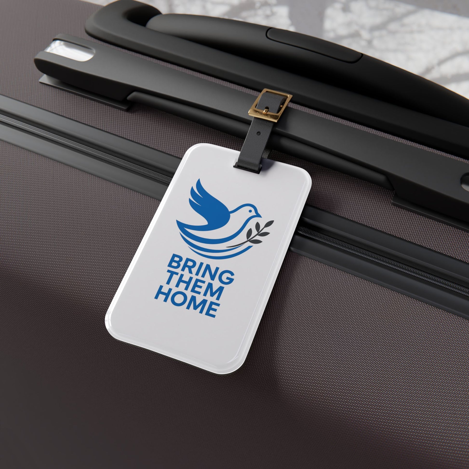 Dove Bring Them Home Luggage Tag - American Zionist