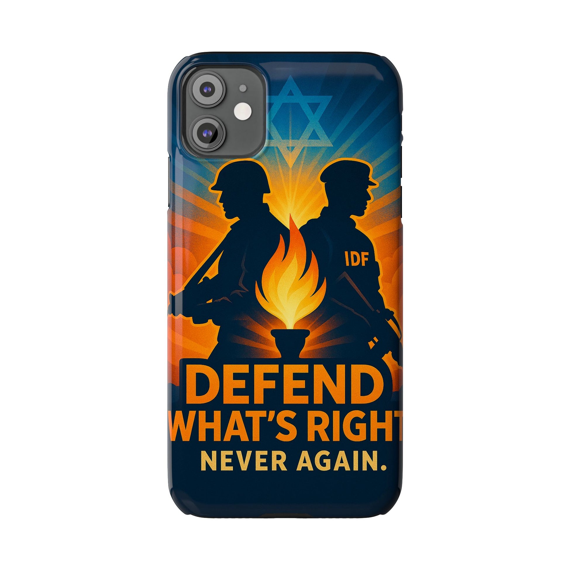 Defend What's Right Slim Phone Cases - American Zionist