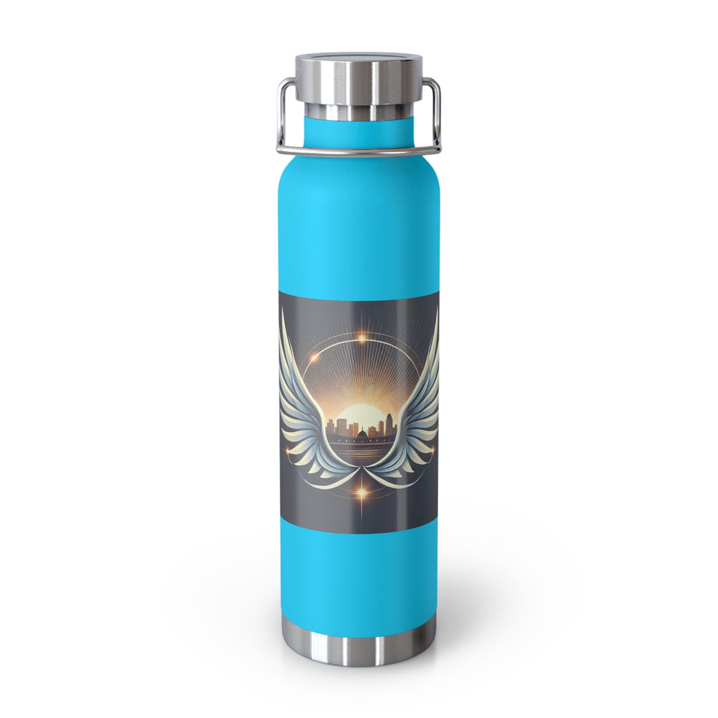 Sunset Wings Copper Vacuum Insulated Bottle, 22oz - American Zionist