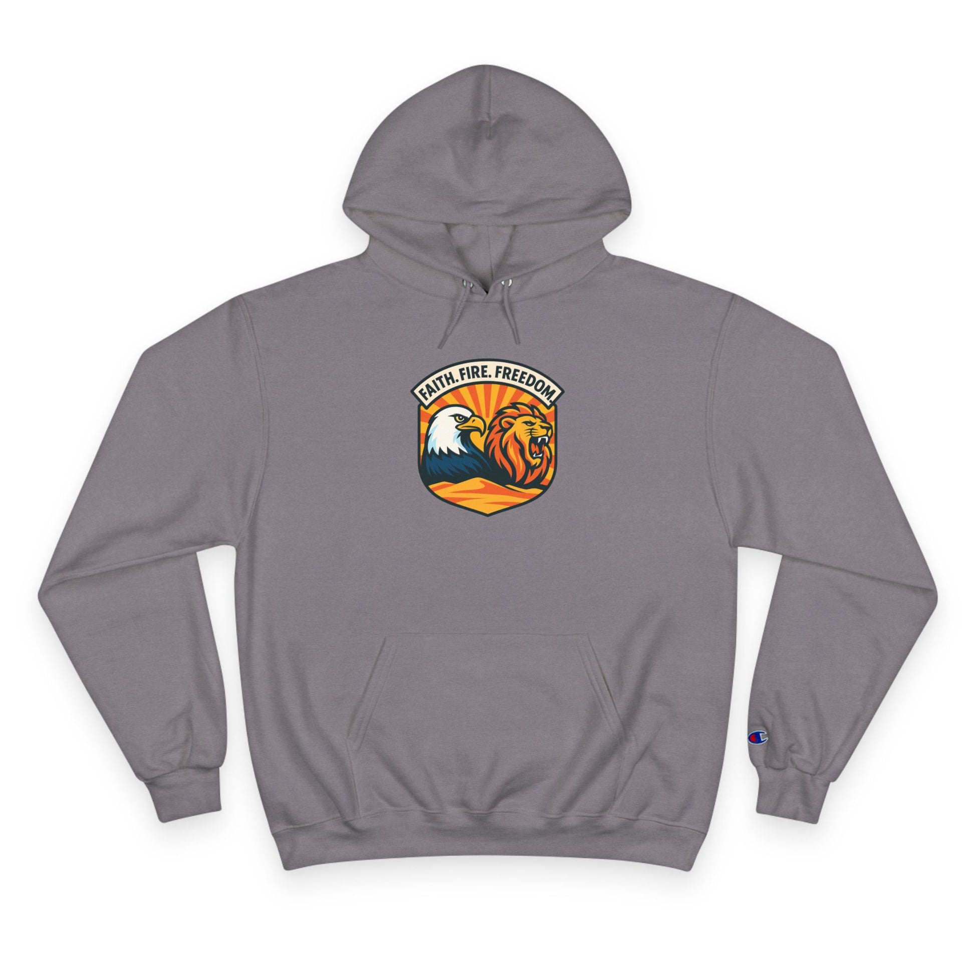 Lions Eagles Rise Champion Hoodie - American Zionist