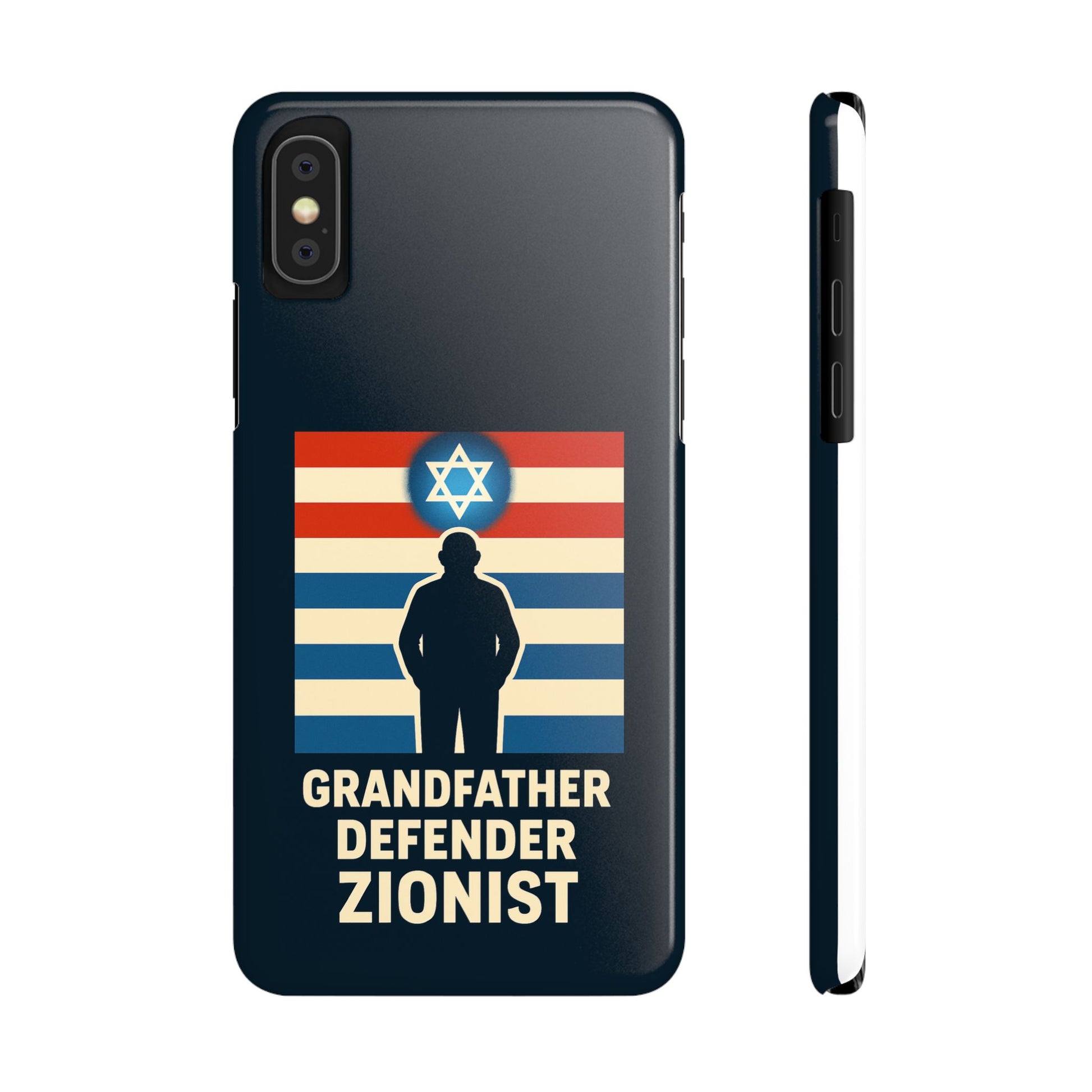 Grandfather Zionist Slim Phone Cases - American Zionist