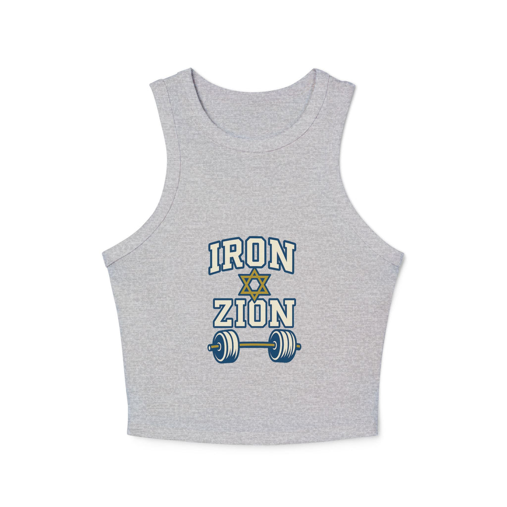 Iron Zion Women's Micro Rib Racer Tank Top - American Zionist