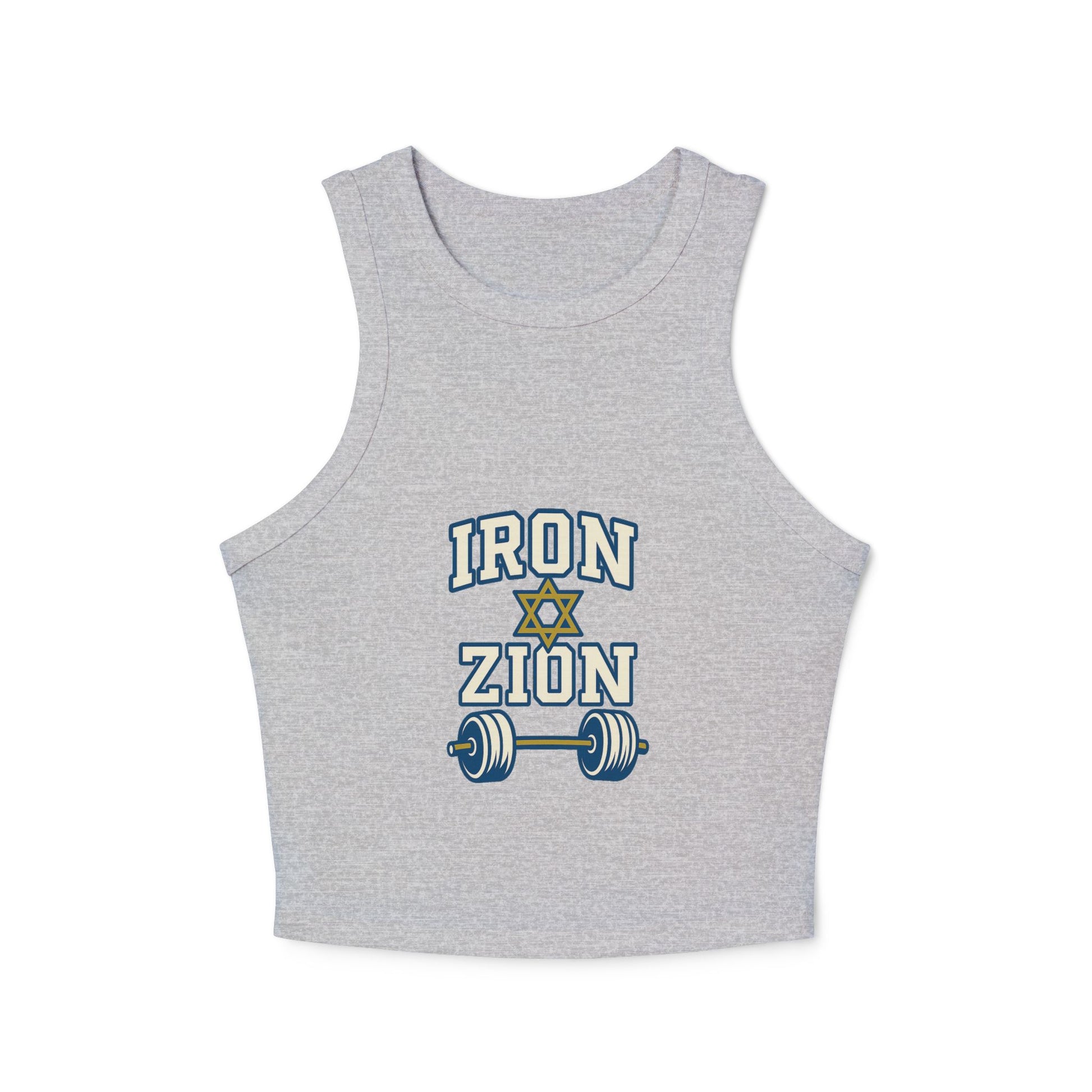 Iron Zion Women's Micro Rib Racer Tank Top - American Zionist