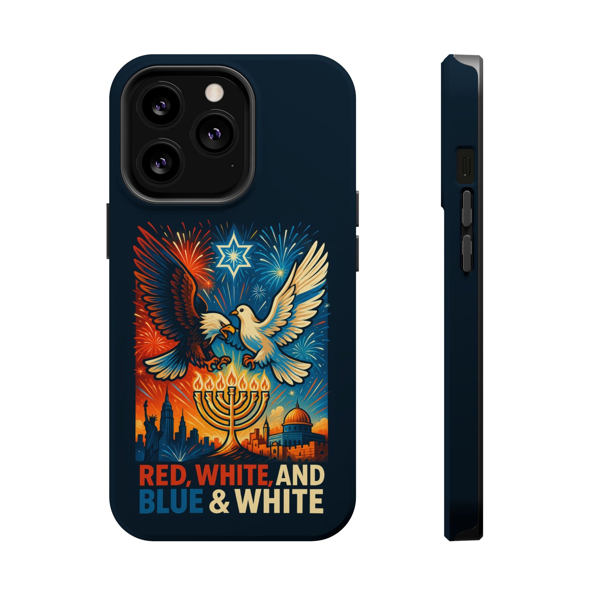 Red White And Blue Magnetic Tough Cases - American Zionist