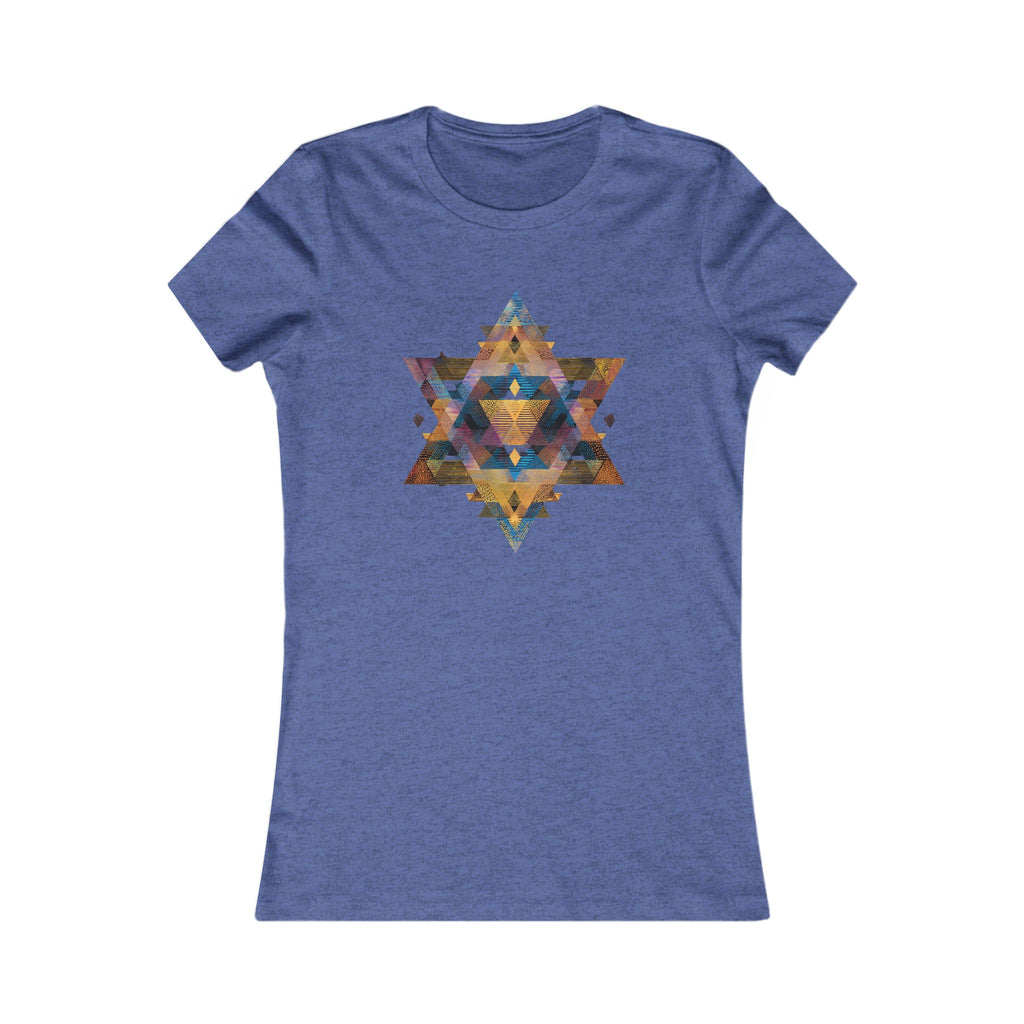 Star of David Geometric Women's Favorite Tee - American Zionist
