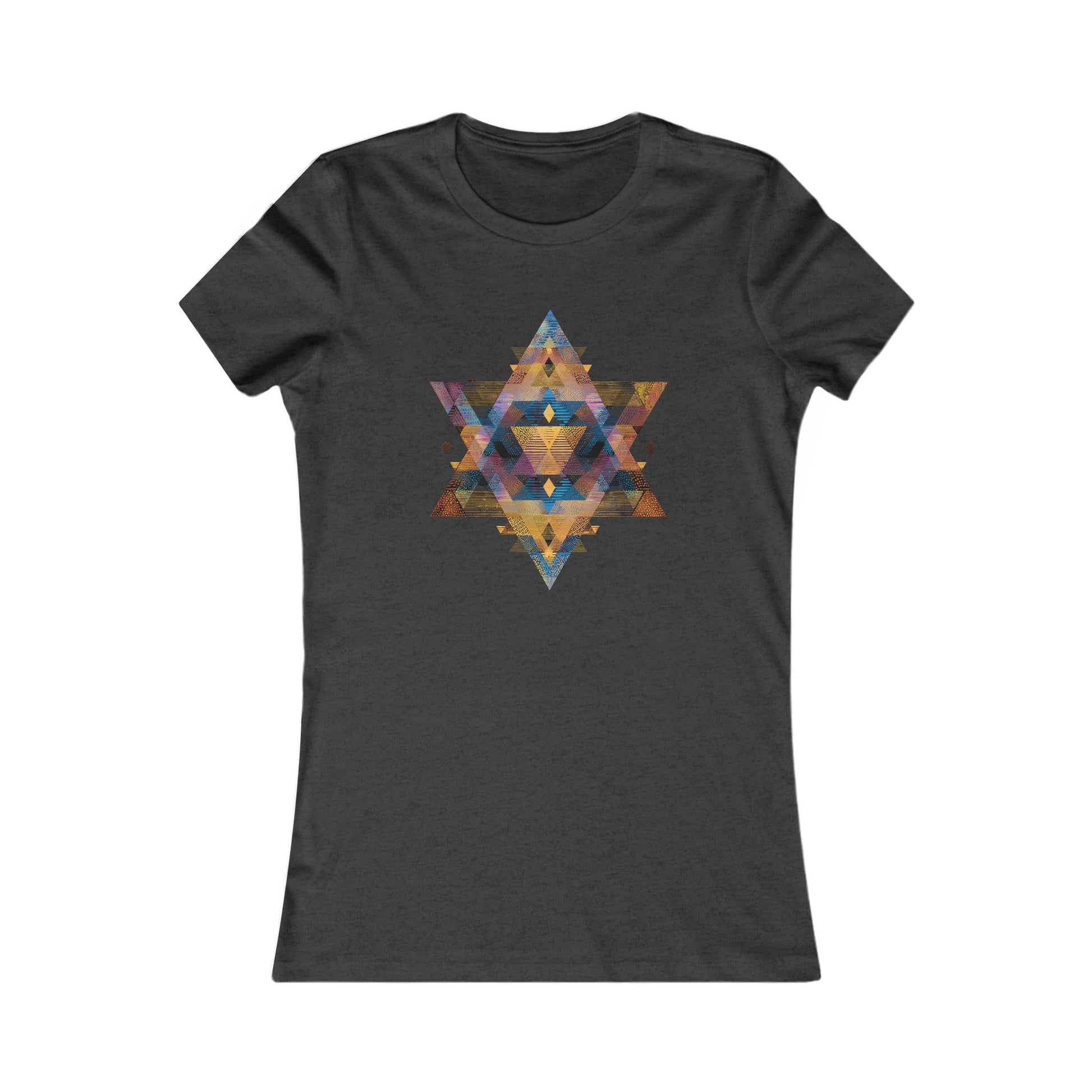 Star of David Geometric Women's Favorite Tee - American Zionist