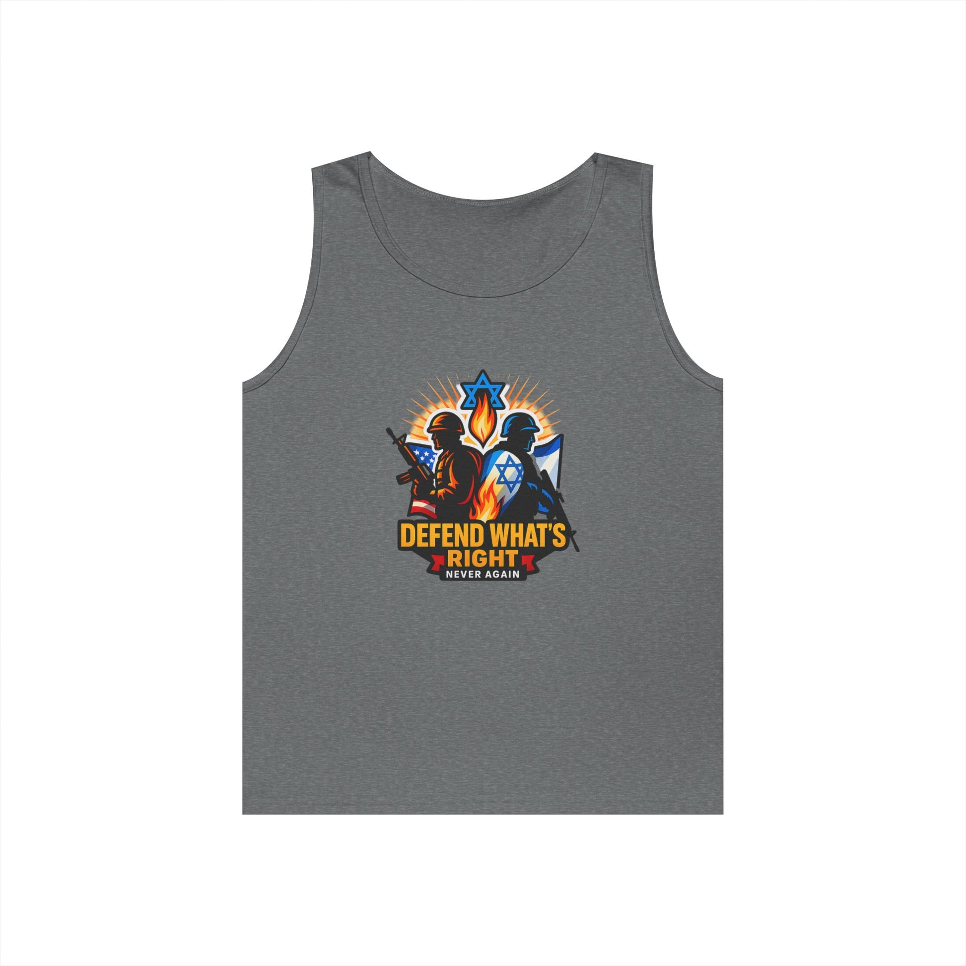 Defend Whats Right Unisex Heavy Cotton Tank Top - American Zionist