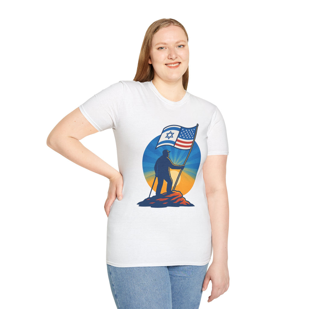 Grandpa Stands Tall Softstyle T-Shirt - American Zionist
