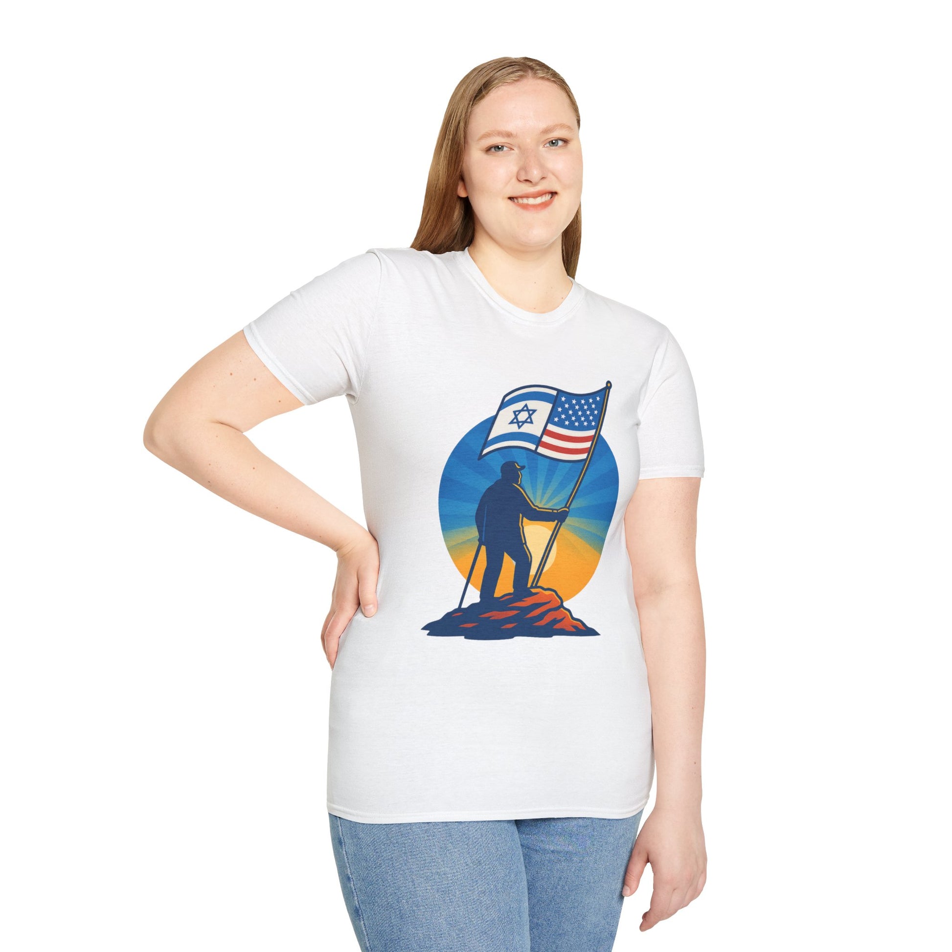 Grandpa Stands Tall Softstyle T-Shirt - American Zionist