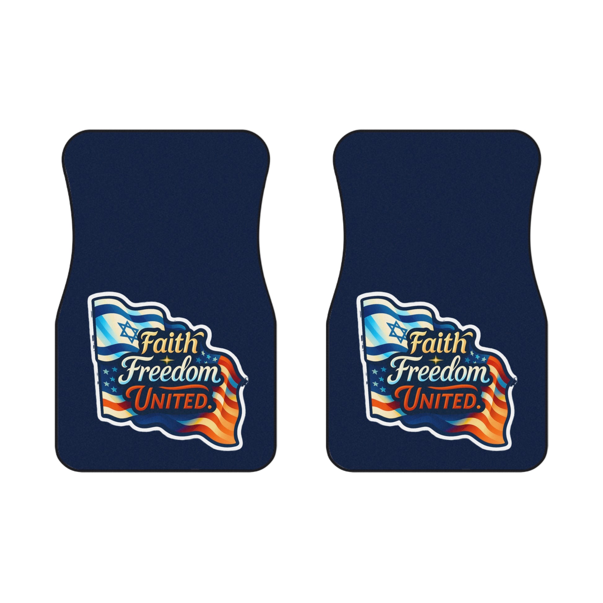 Faith Freedom United Car Mats (2x Front) - American Zionist