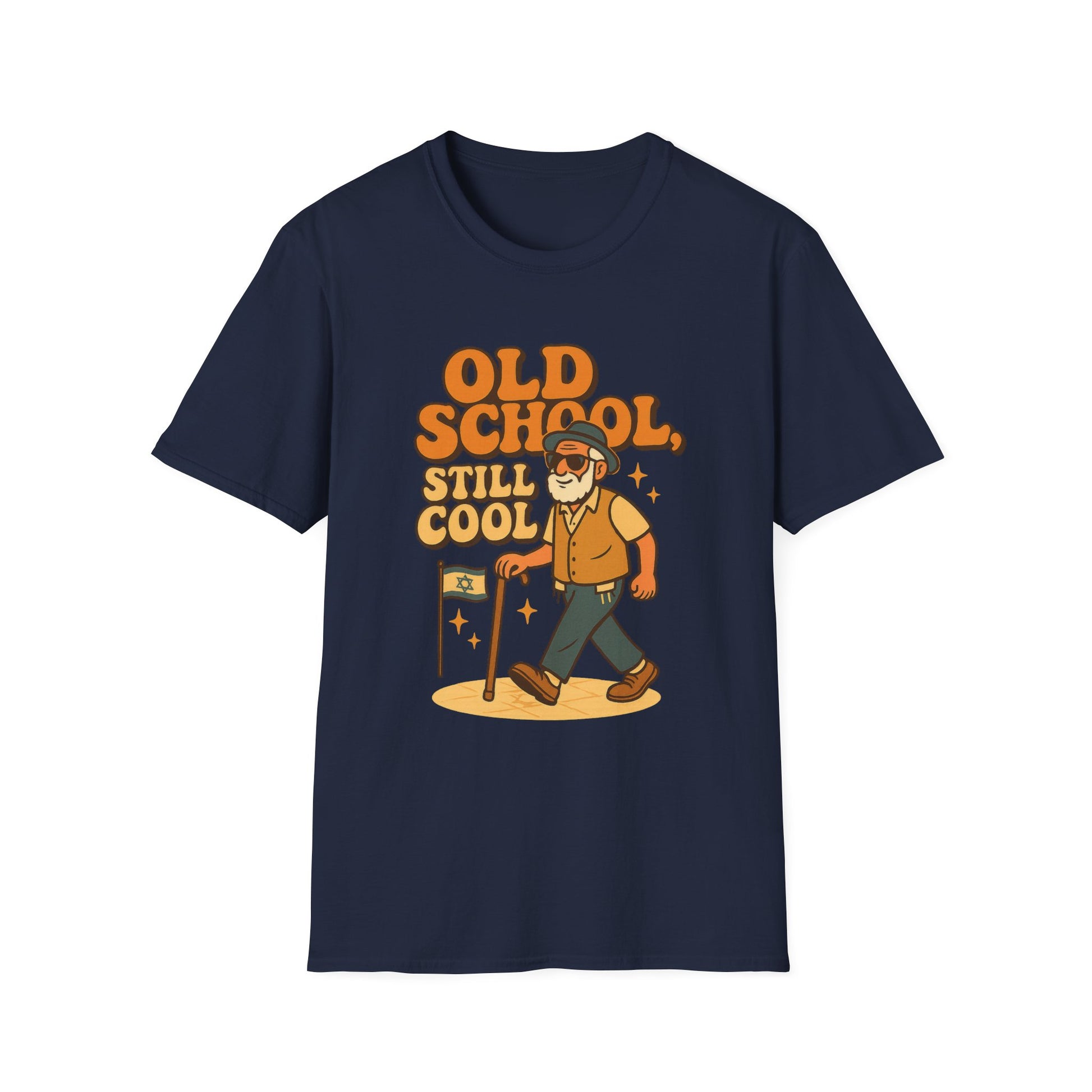 Old School Grandpa Softstyle T-Shirt - American Zionist