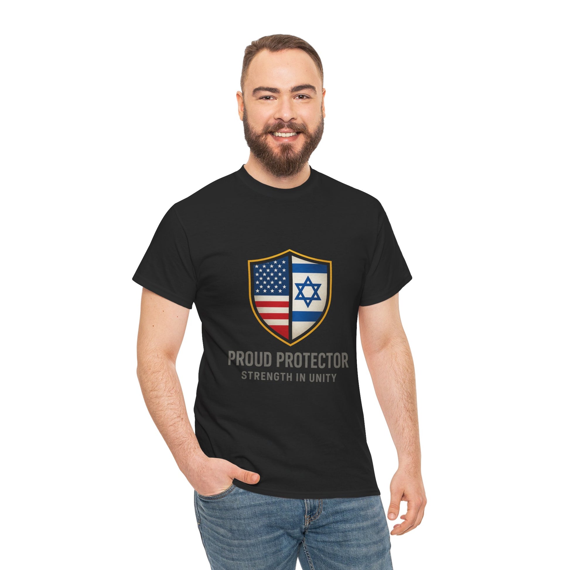 Proud Protector Unisex Heavy Cotton Tee - American Zionist