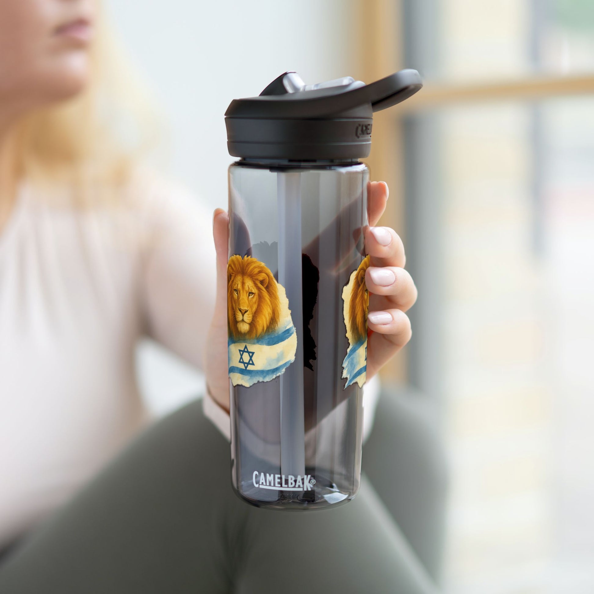 Lion Of Israel Water Bottle, 20oz\25oz - American Zionist