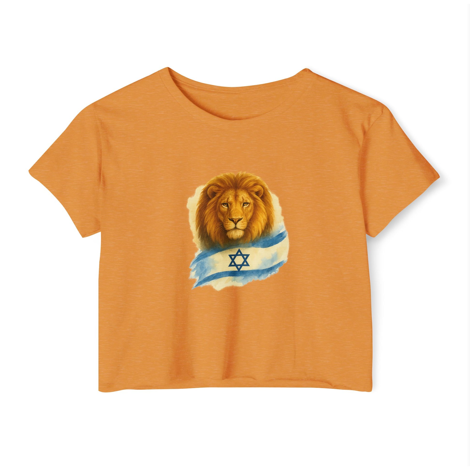 Lion Of Israel Women's Festival Crop Top - American Zionist