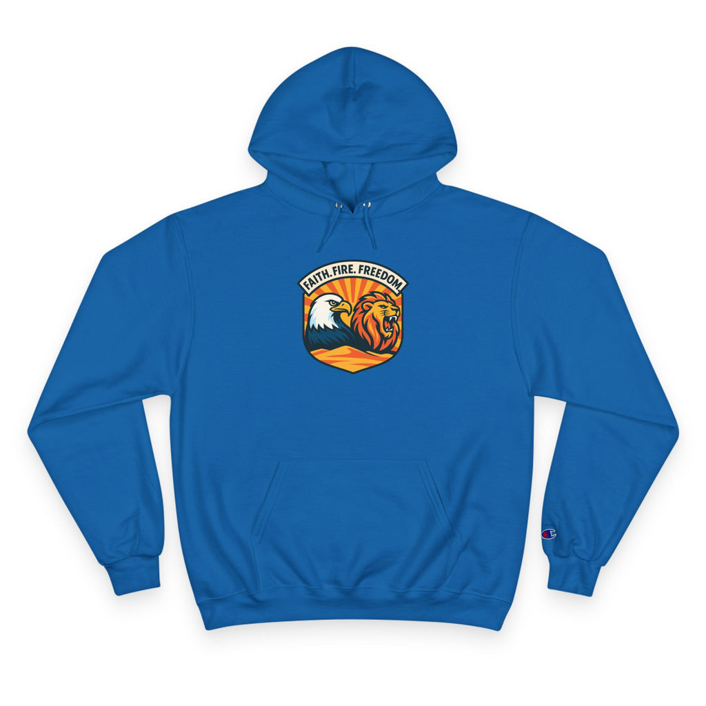 Lions Eagles Rise Champion Hoodie - American Zionist