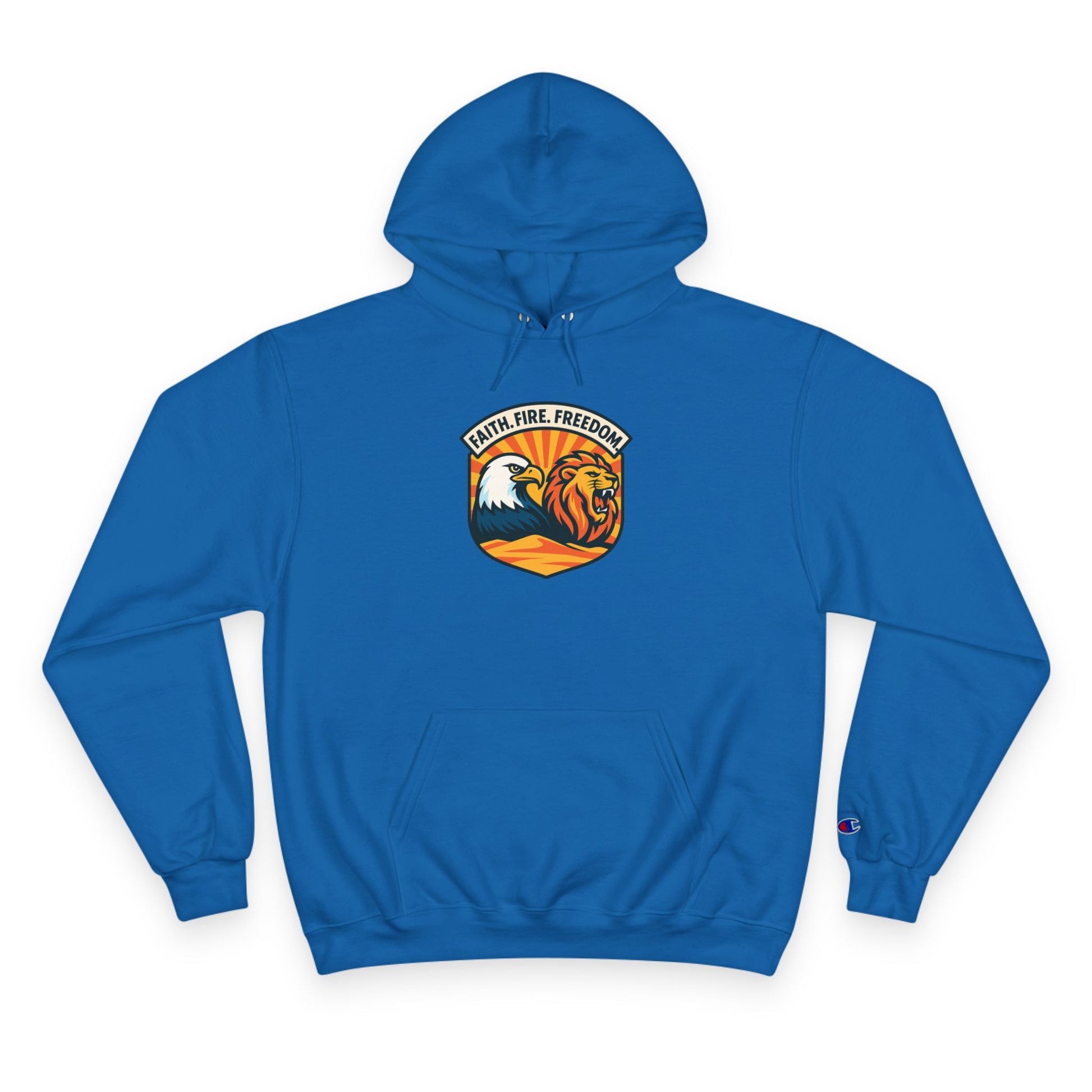 Lions Eagles Rise Champion Hoodie - American Zionist
