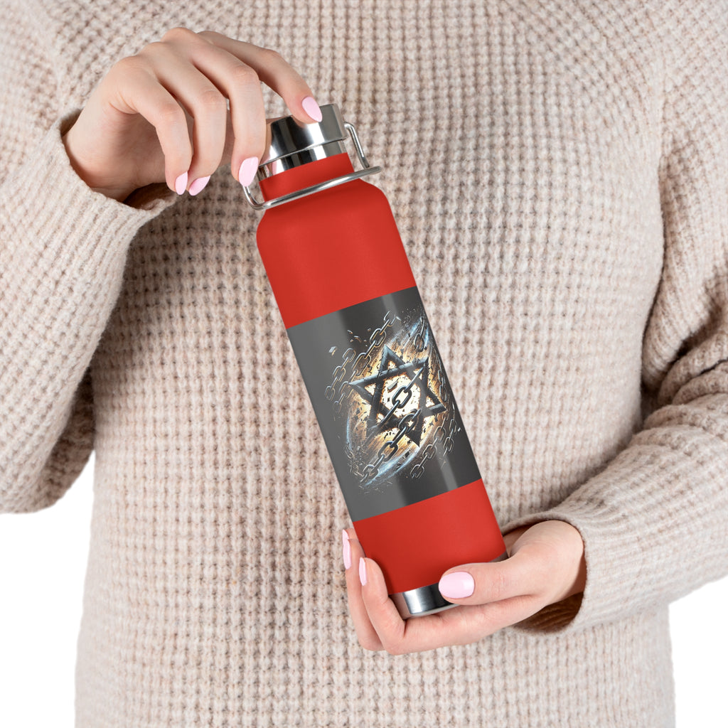 Galaxy Star of David Copper Vacuum Insulated Bottle, 22oz - American Zionist