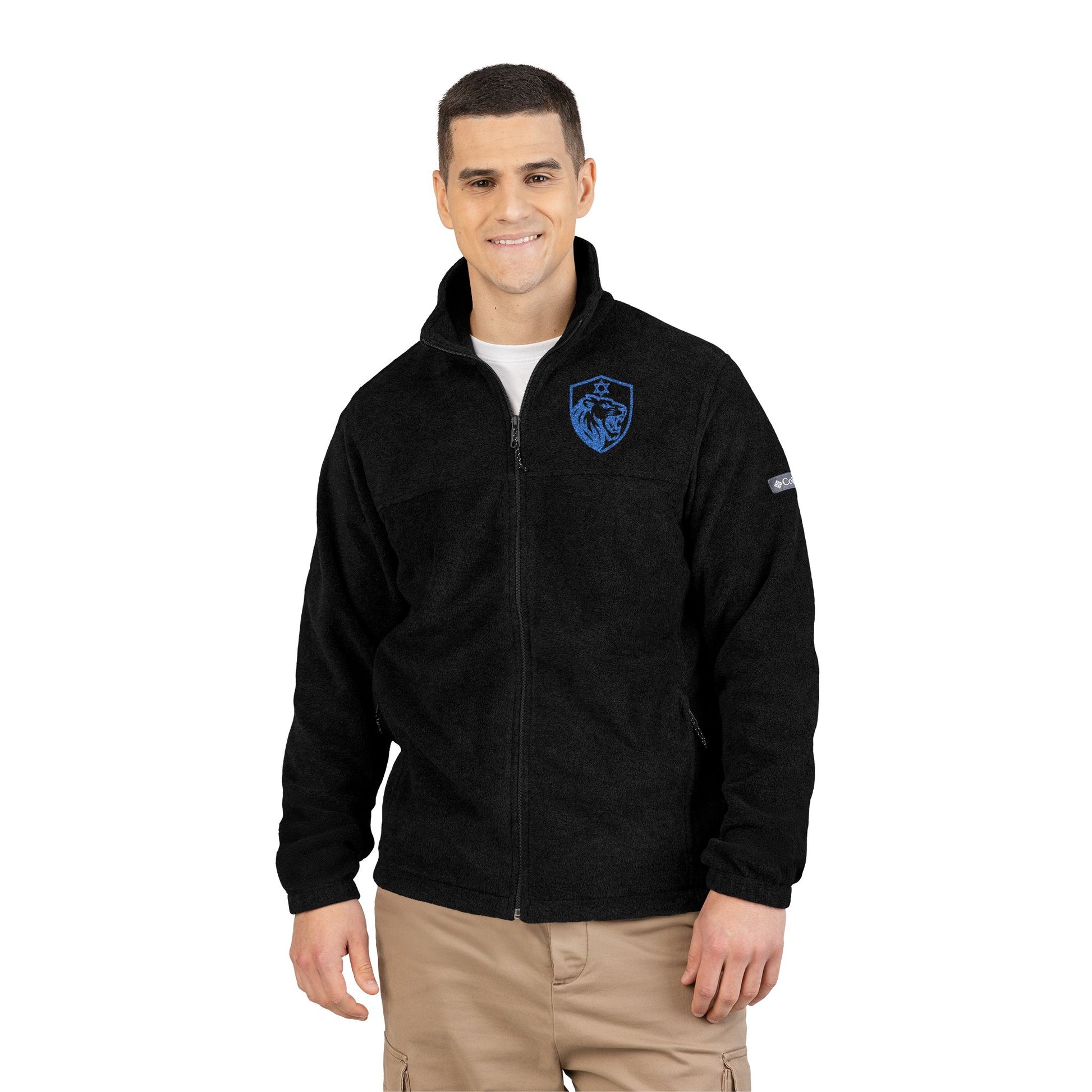 Lion Shield Of Israel Unisex Columbia Fleece Jacket - American Zionist