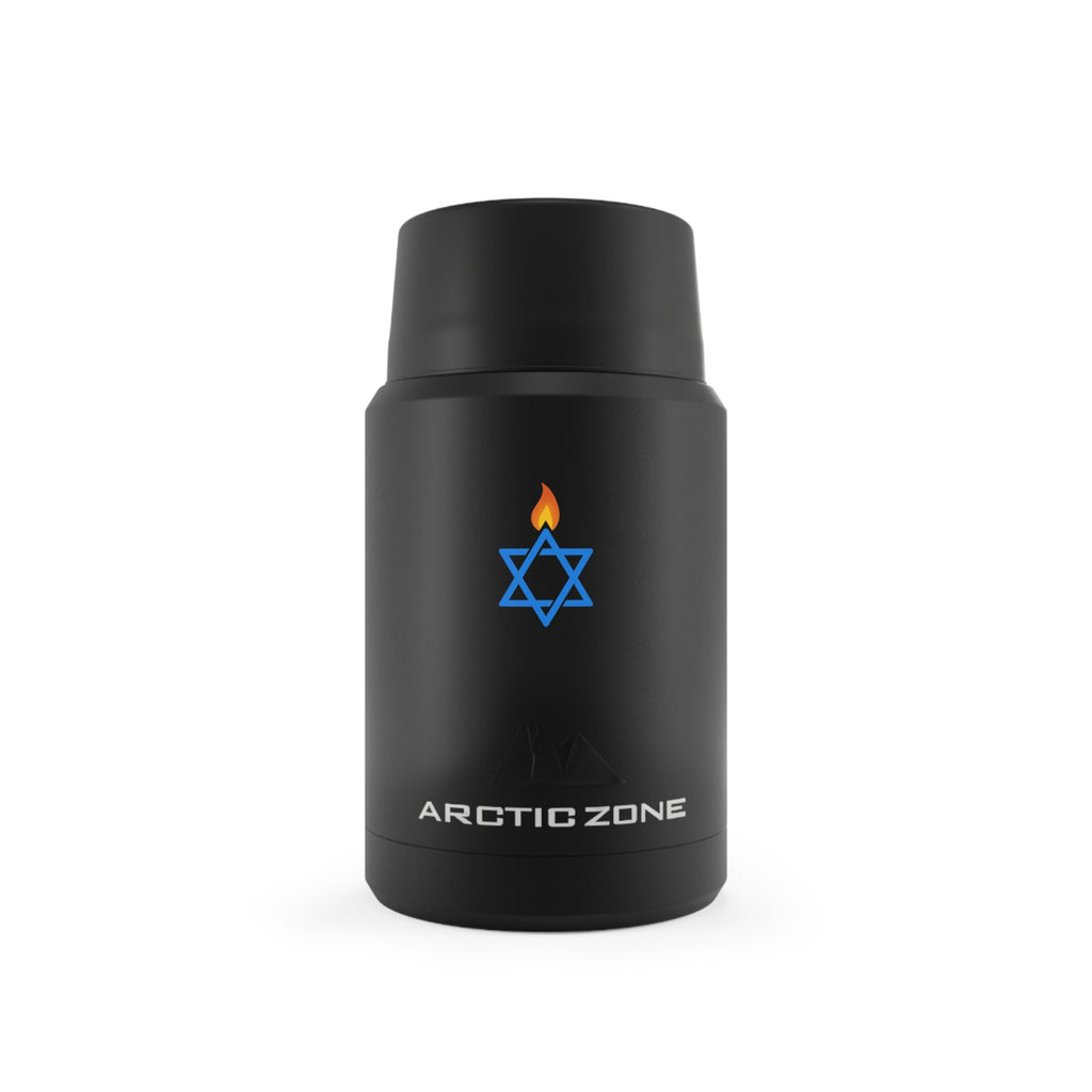 Fire Stars Of David Titan Copper Insulated Food Storage - American Zionist