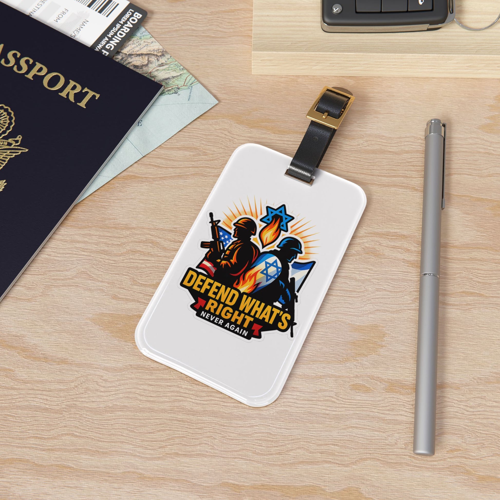 Defend What's Right Luggage Tag - American Zionist