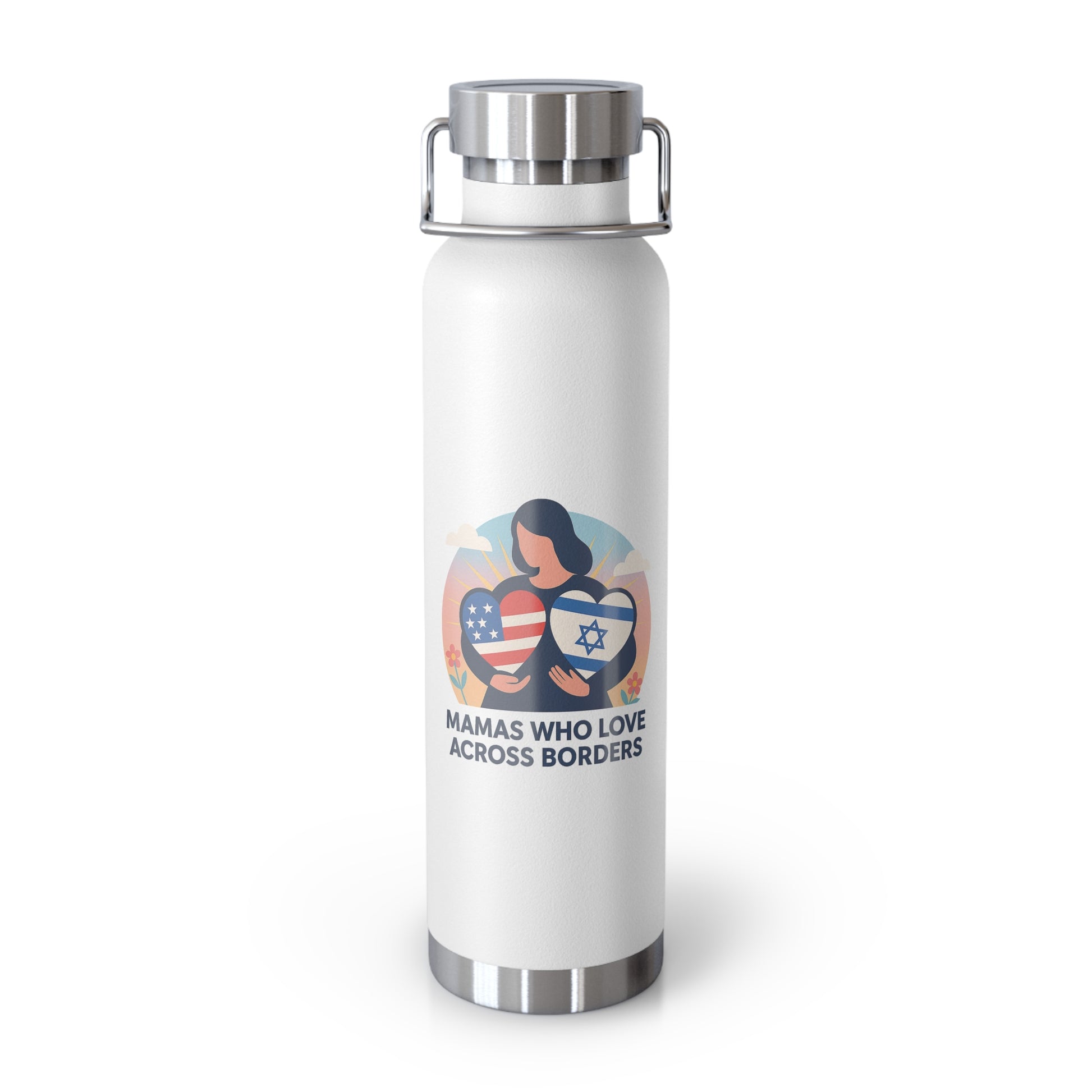 Mamas Who Love Across Borders Copper Vacuum Insulated Bottle, 22oz - American Zionist