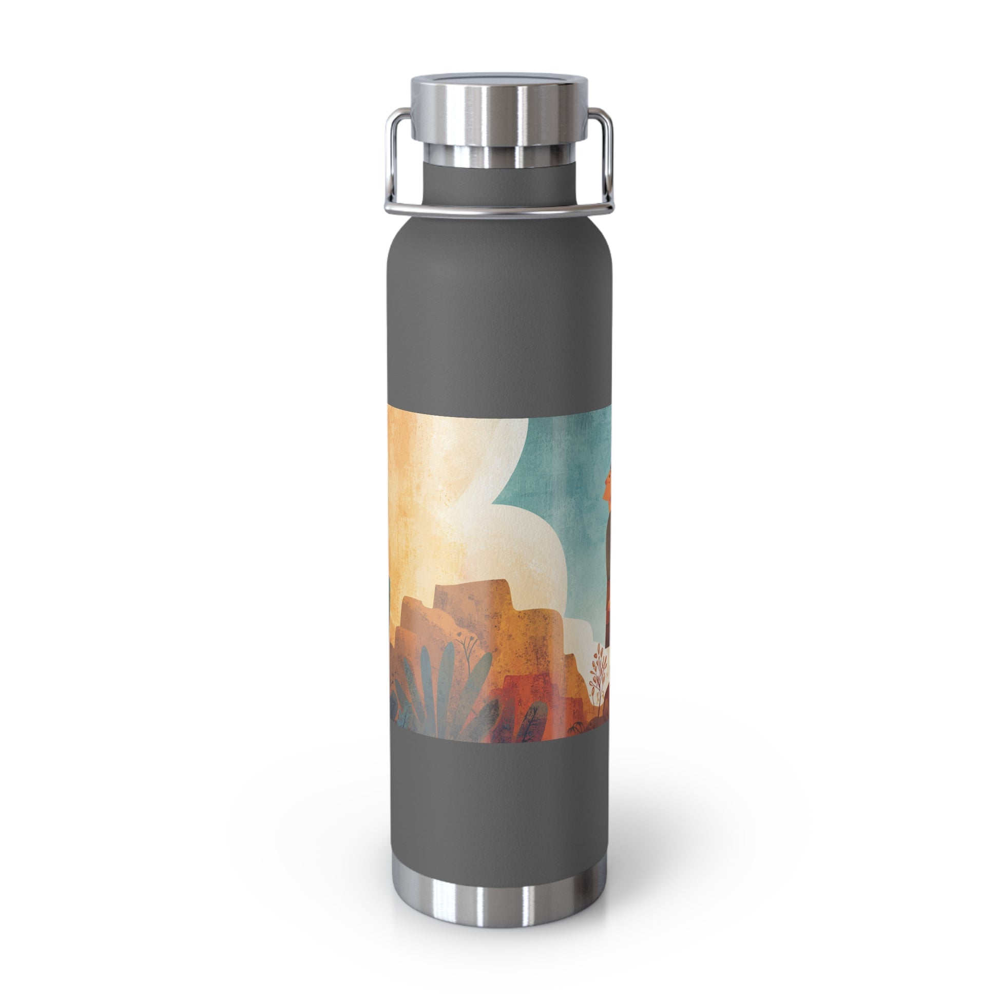 Jerusalem Adventurer Copper Vacuum Insulated Bottle, 22oz - American Zionist