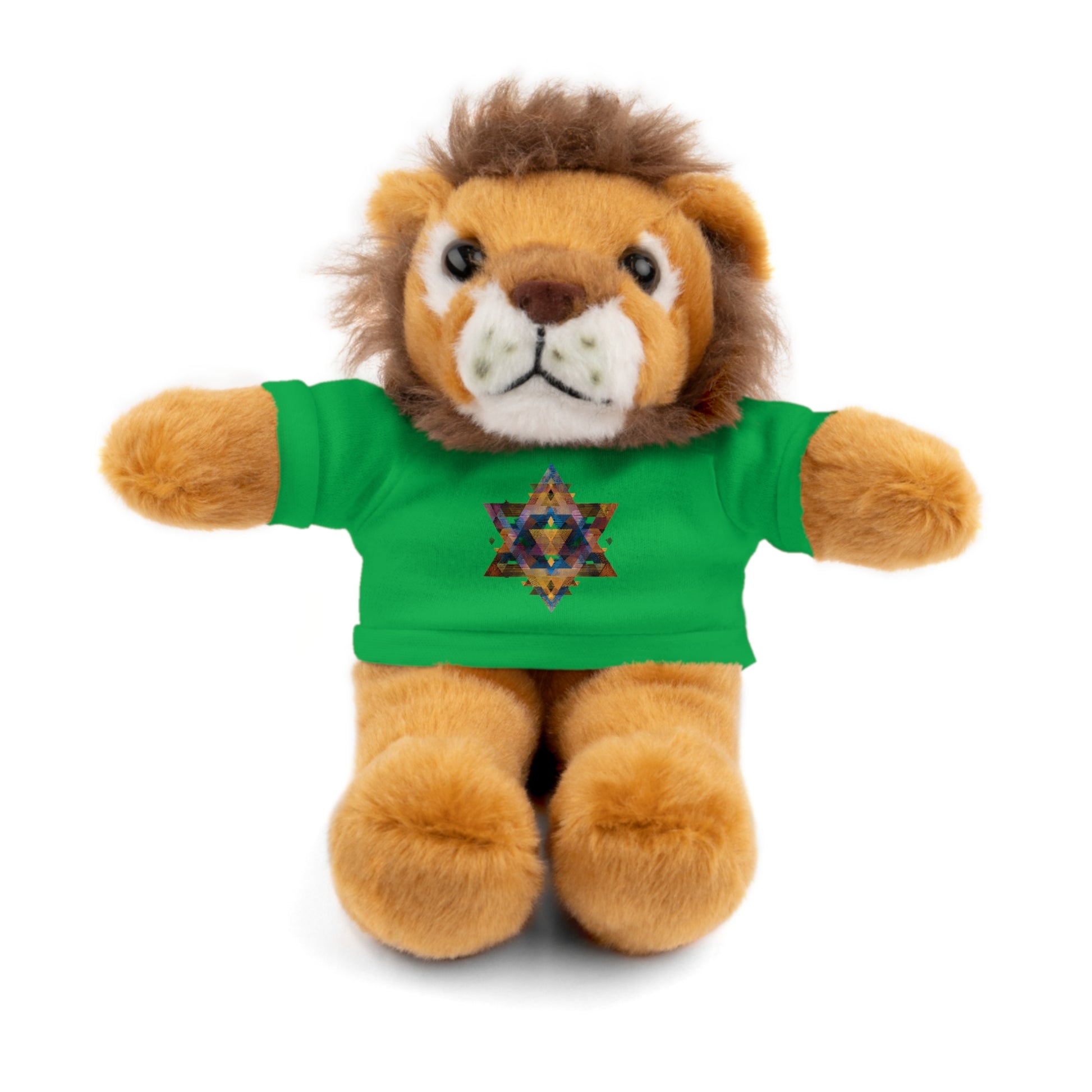 Star Of David Geometric Stuffed Animals with Tee - American Zionist