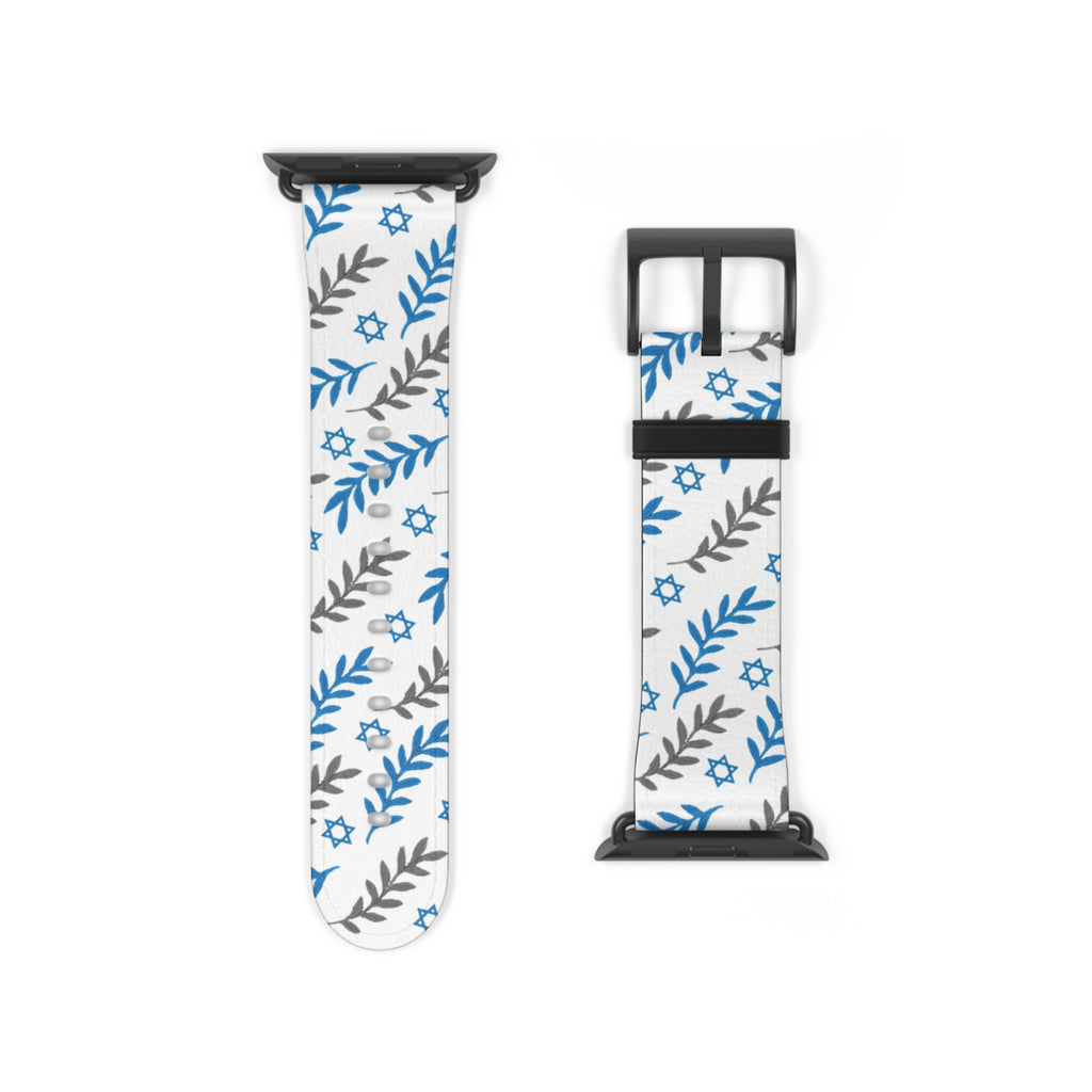 Olive and Shield Watch Band - American Zionist