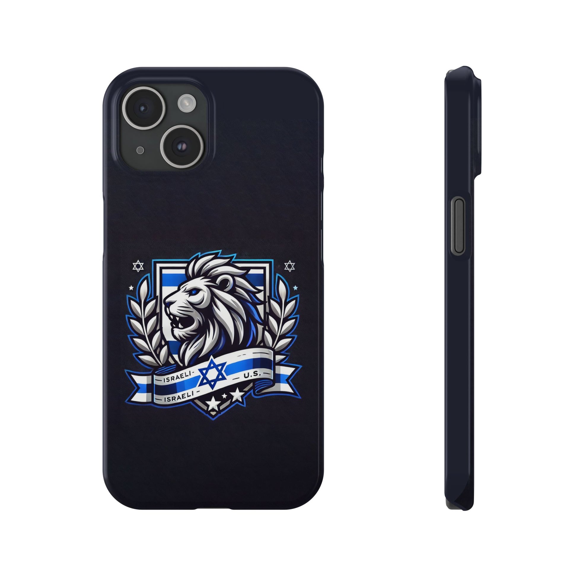 Lion of Judah Crest Slim Phone Cases - American Zionist