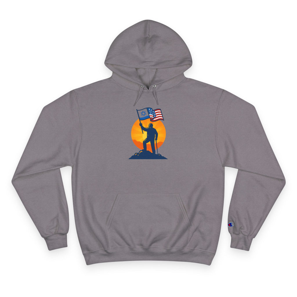 Grandpa Stands for Freedom Champion Hoodie - American Zionist