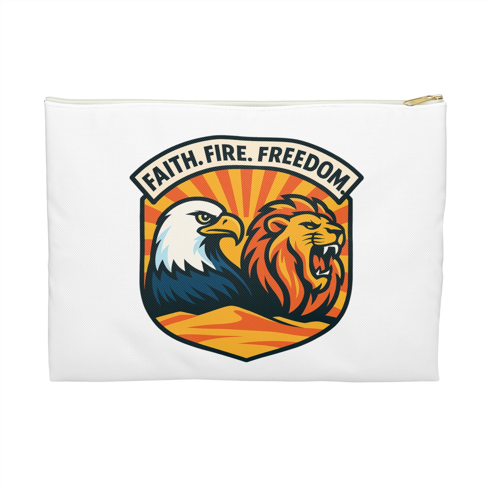 Lions Eagles Rise Accessory Pouch - American Zionist