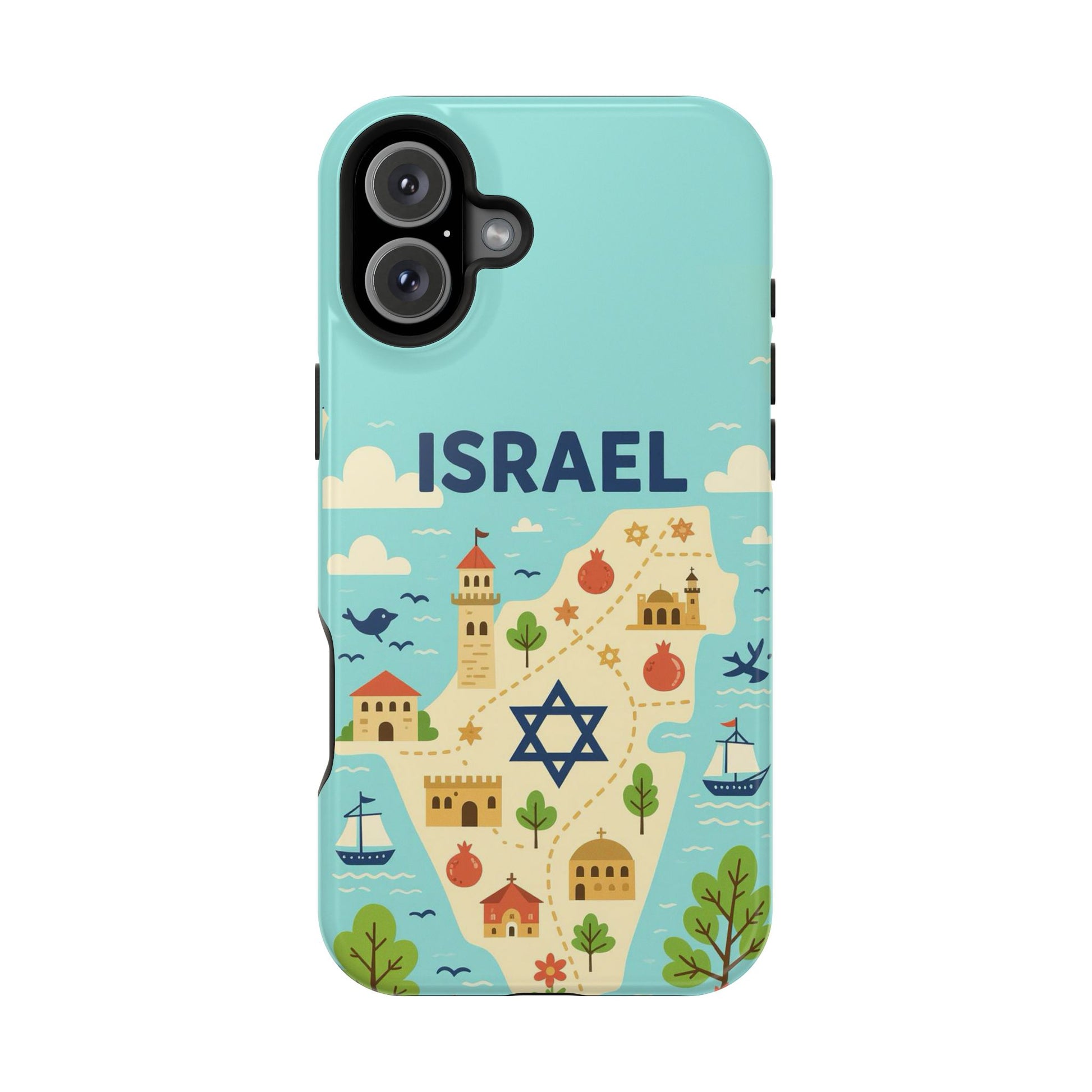 Map of Israel Magnetic Tough Cases - American Zionist