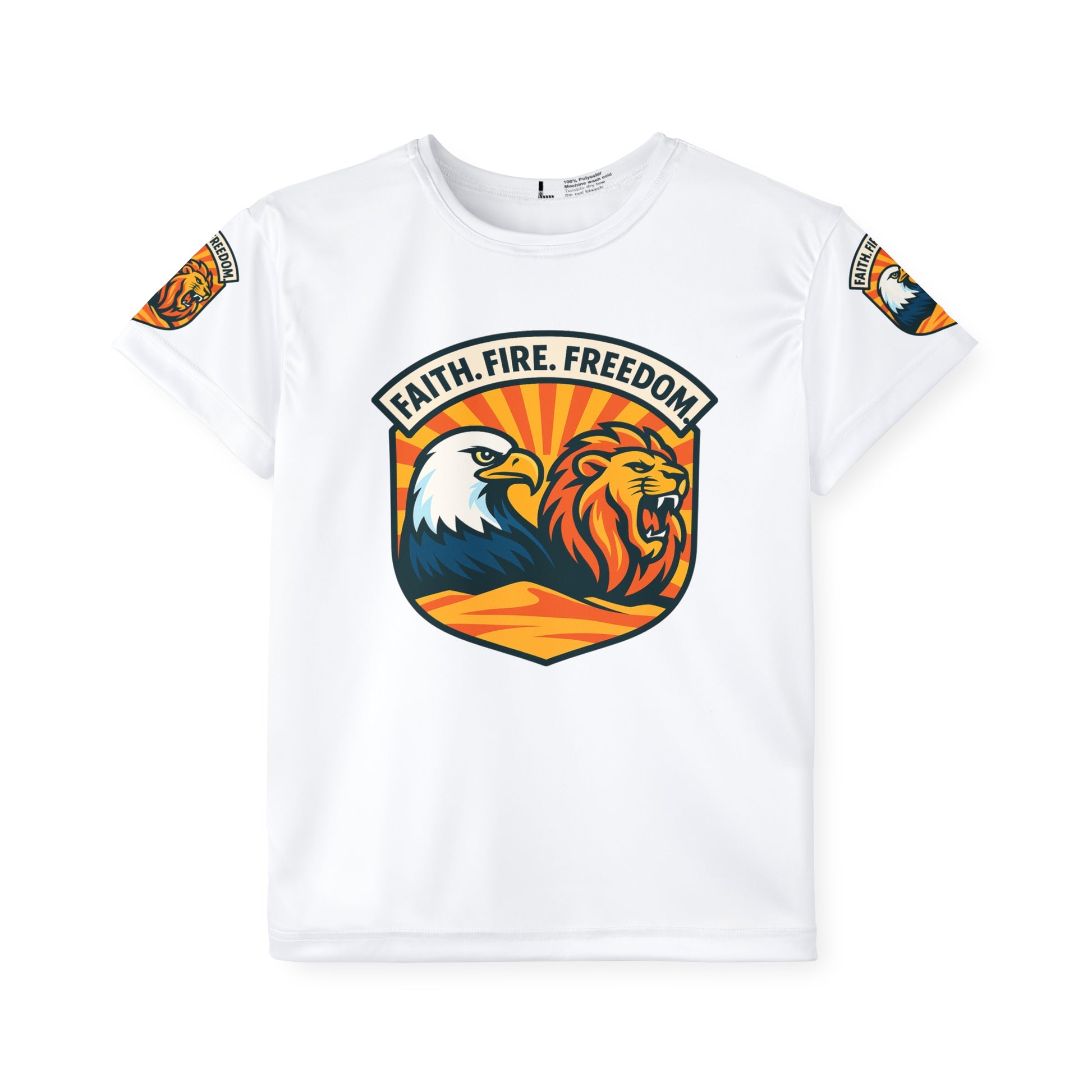 Lions Eagles Rise Kids Sports Jersey (AOP) - American Zionist