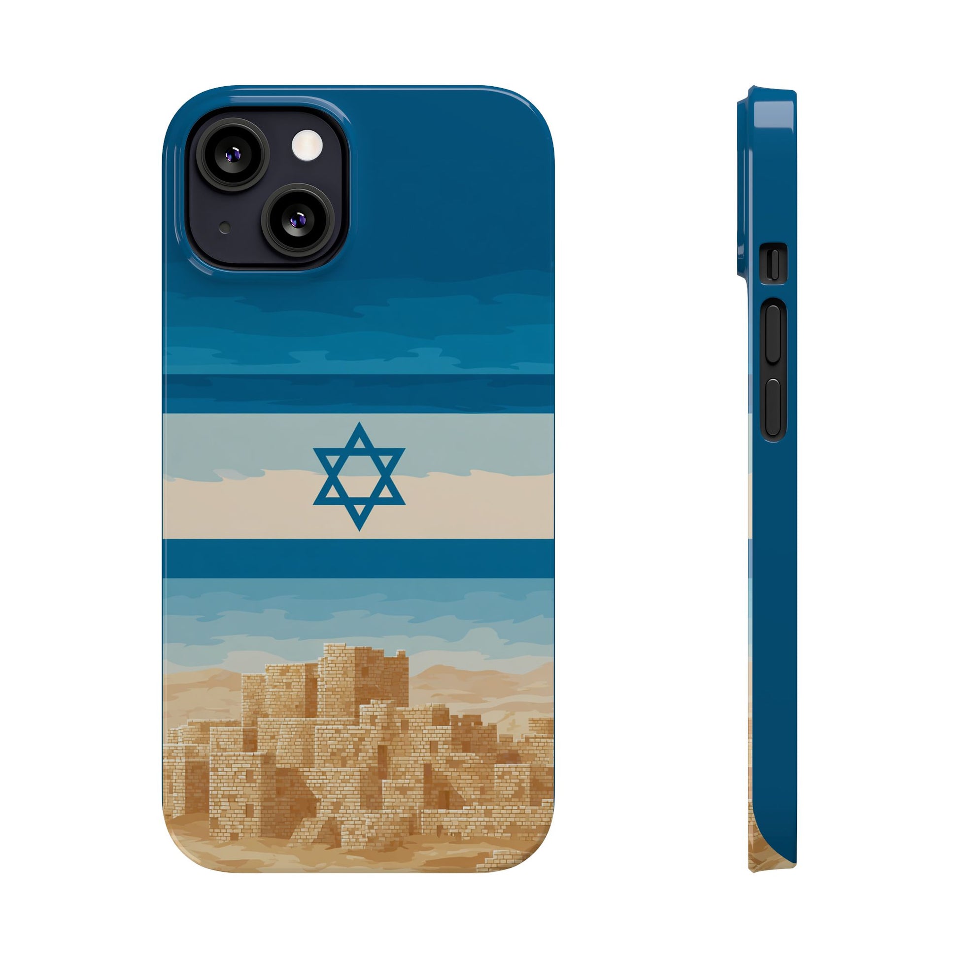 Israel Sand City Slim Phone Cases - American Zionist