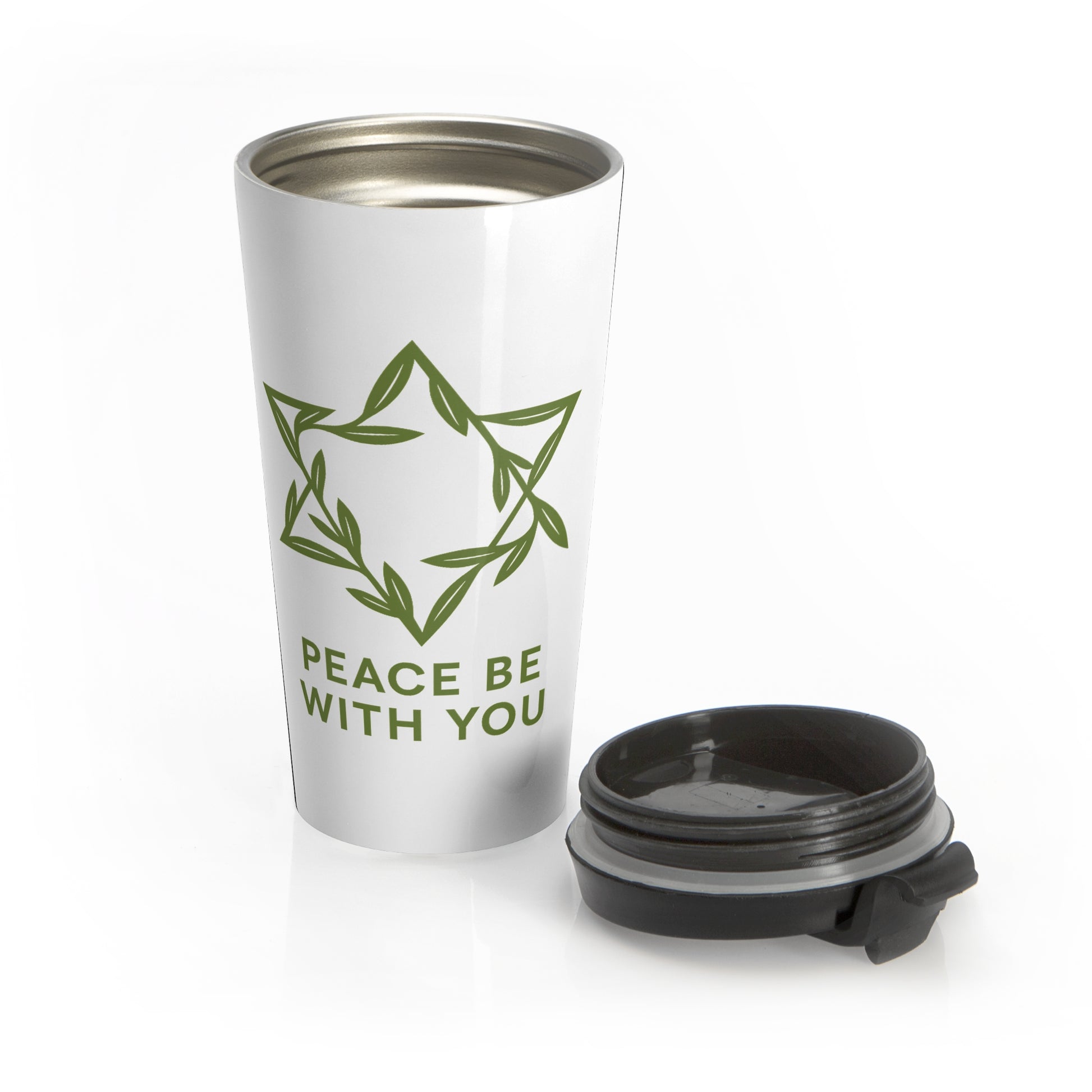 Peacewoven Star Stainless Steel Travel Mug - American Zionist