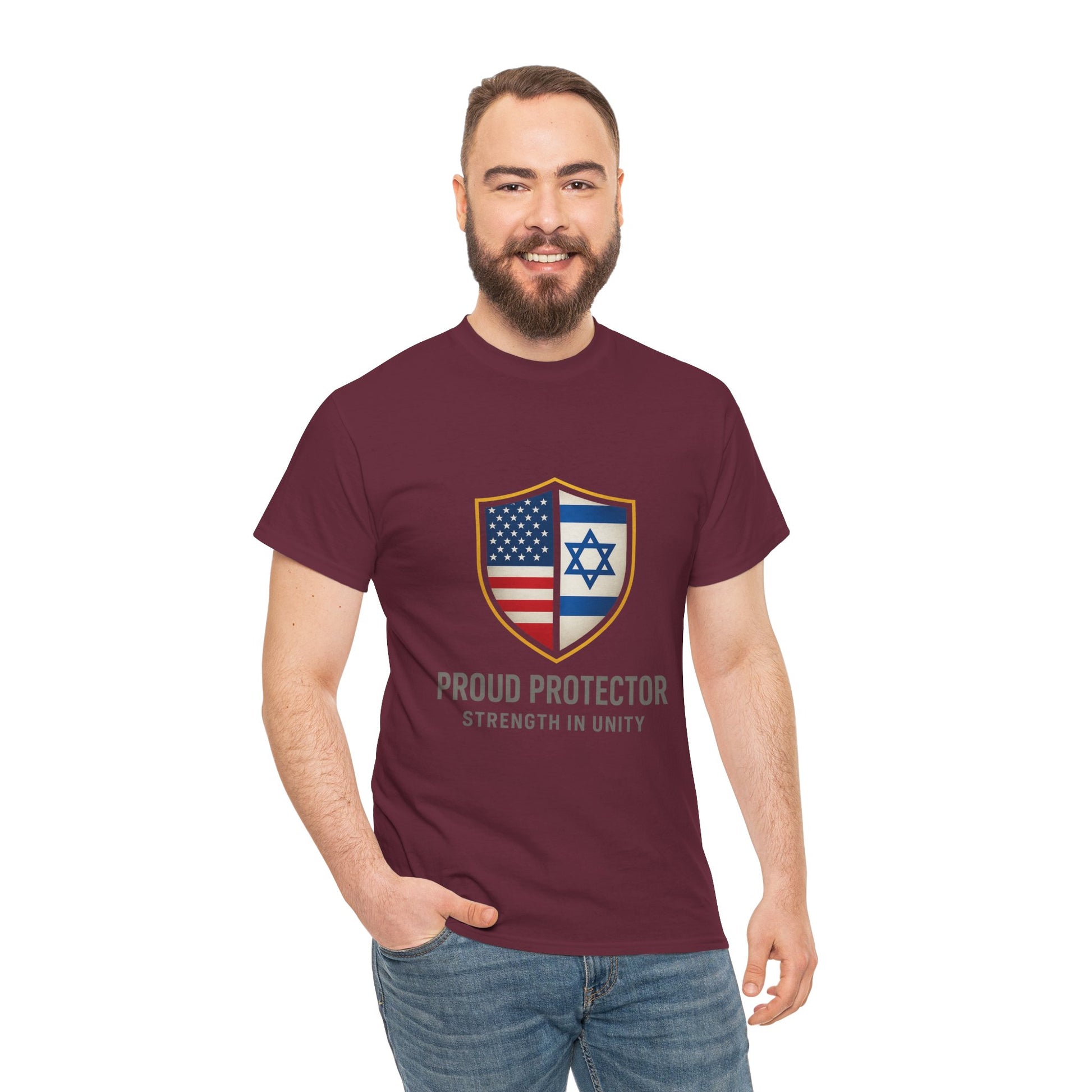 Proud Protector Unisex Heavy Cotton Tee - American Zionist