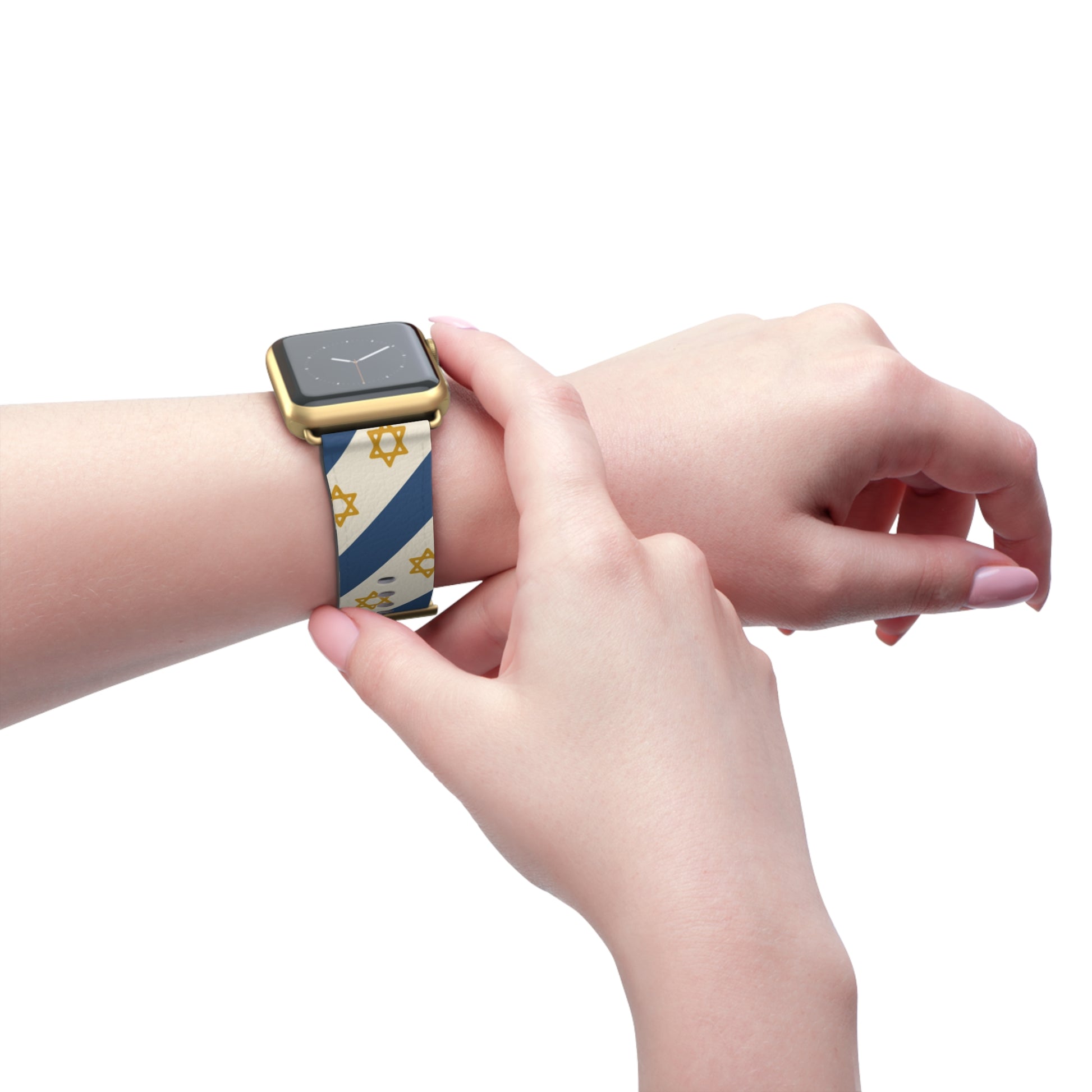 Israel Regalia Stripe Watch Band - American Zionist