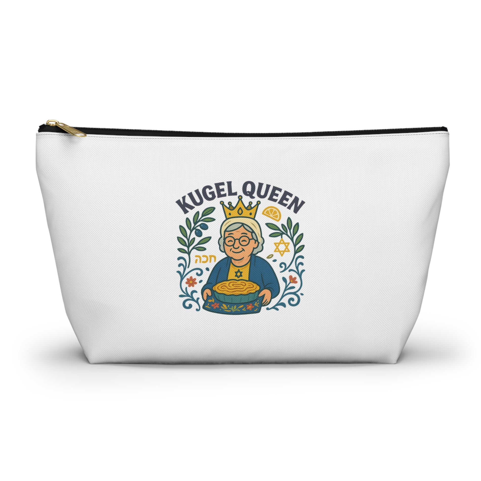 Kugel Queen Accessory Pouch w T - bottom - American Zionist